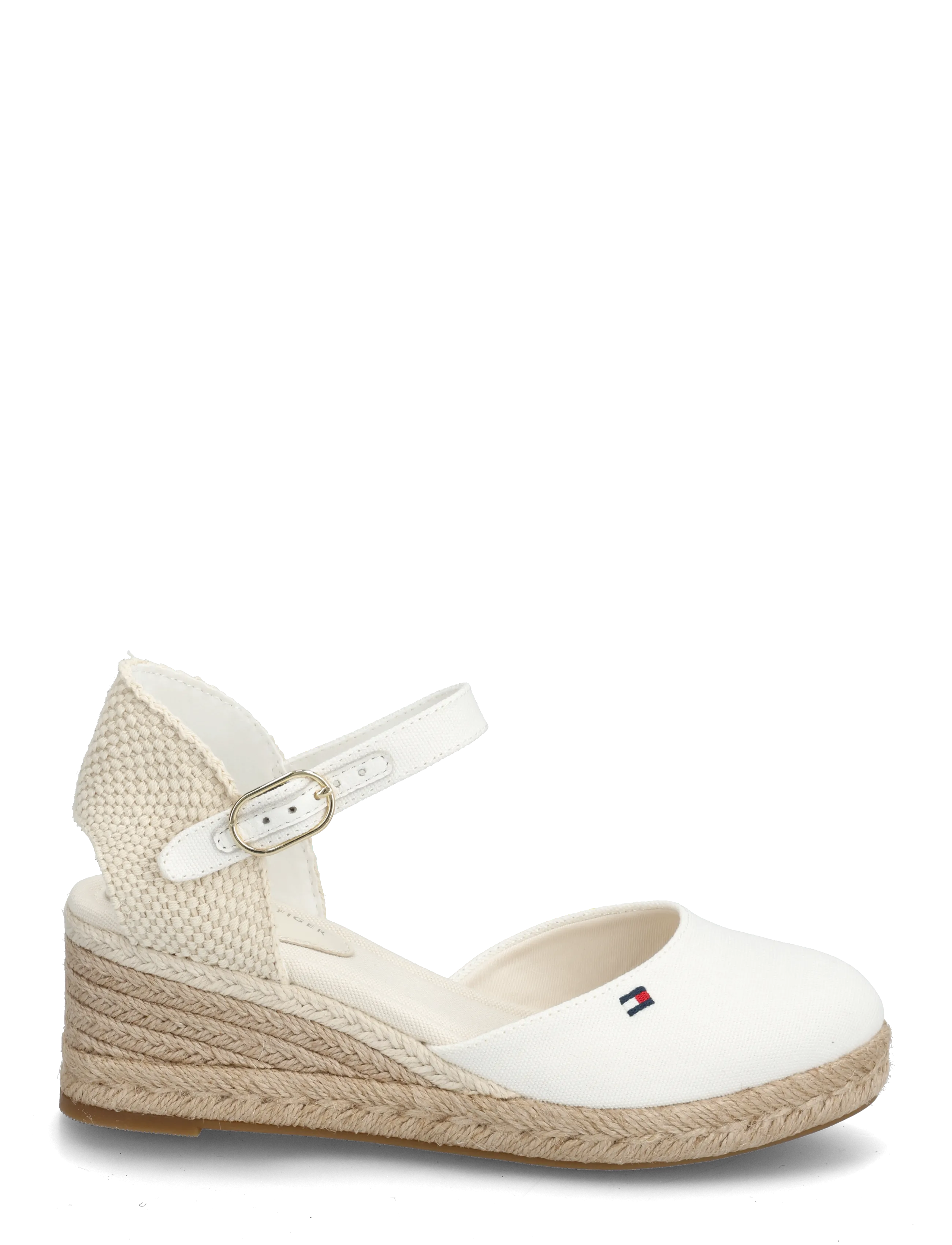 Tommy Hilfiger - MID WEDGE ESPAD CLOSED TOE - konfirmation - ecru - 1