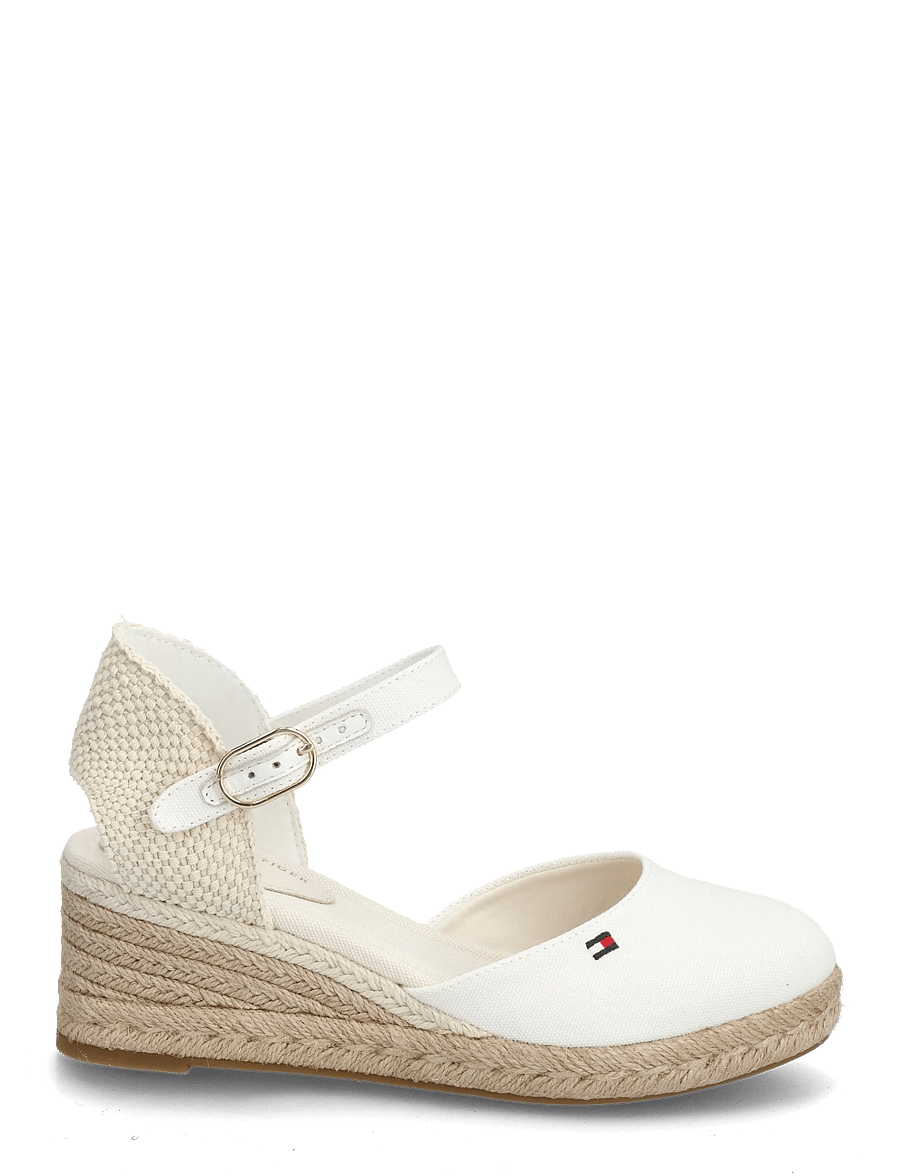 Tommy Hilfiger - MID WEDGE ESPAD CLOSED TOE - konfirmation - ecru - 1