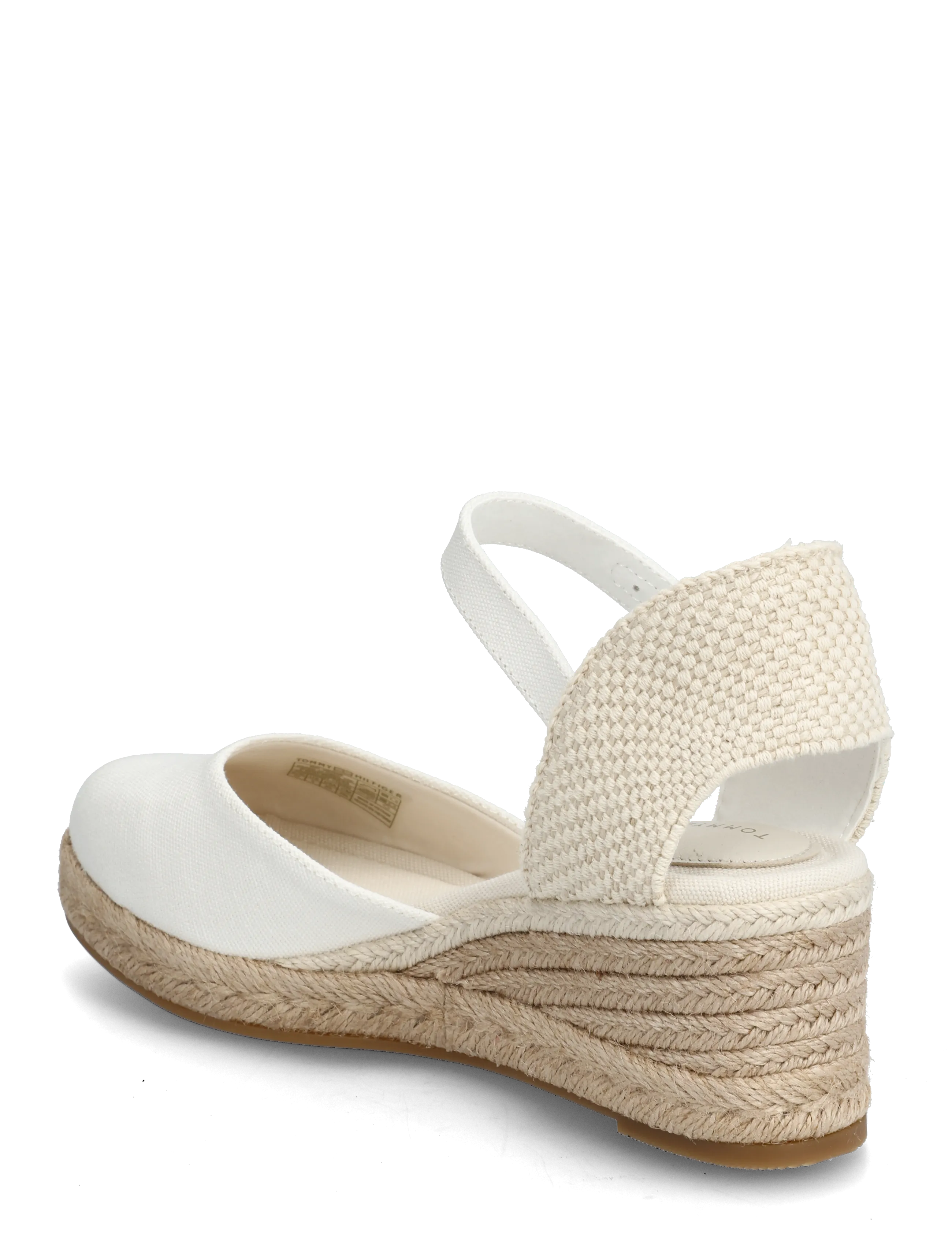 Tommy Hilfiger - MID WEDGE ESPAD CLOSED TOE - konfirmation - ecru - 2