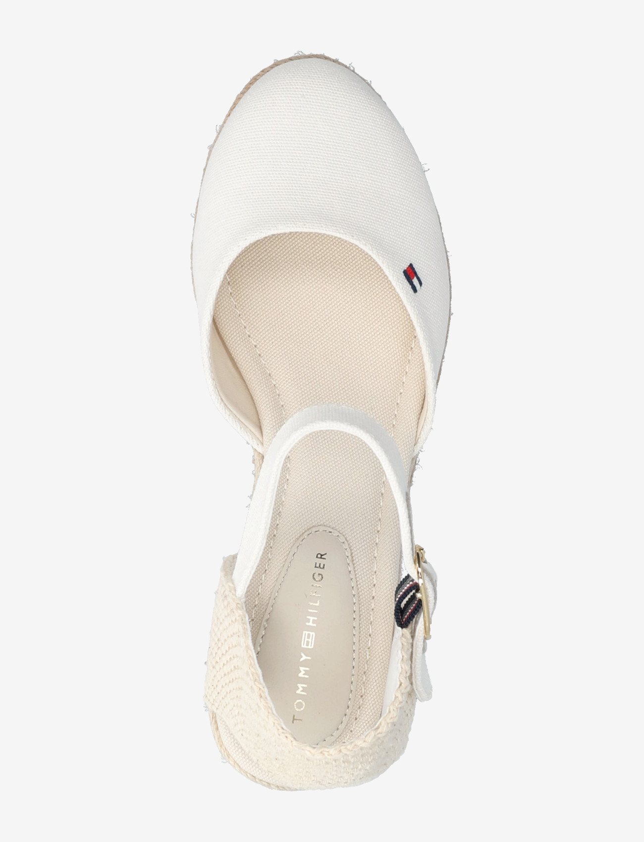 Tommy Hilfiger - MID WEDGE ESPAD CLOSED TOE - konfirmatsioon - ecru - 3