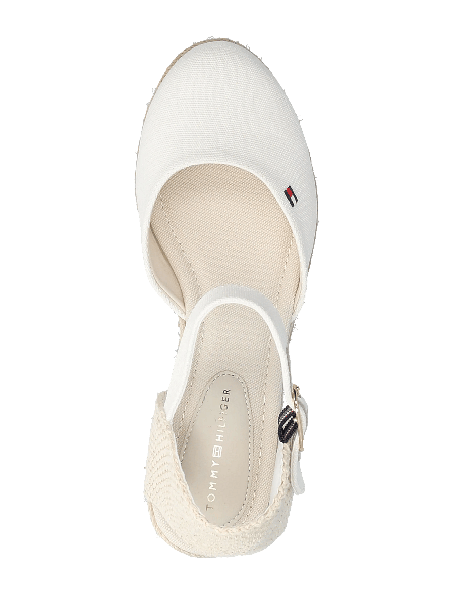 Tommy Hilfiger - MID WEDGE ESPAD CLOSED TOE - konfirmation - ecru - 3