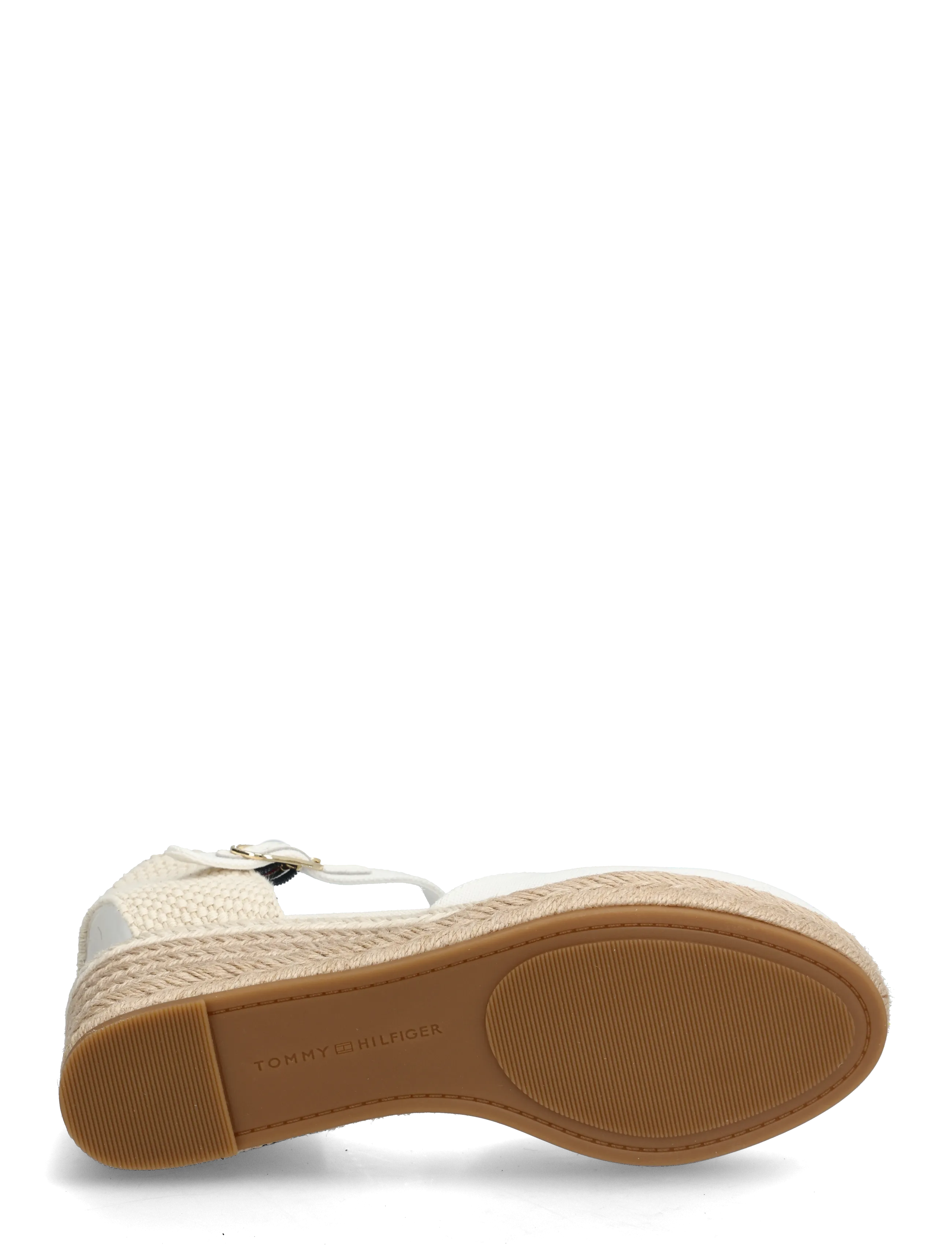 Tommy Hilfiger - MID WEDGE ESPAD CLOSED TOE - konfirmation - ecru - 4