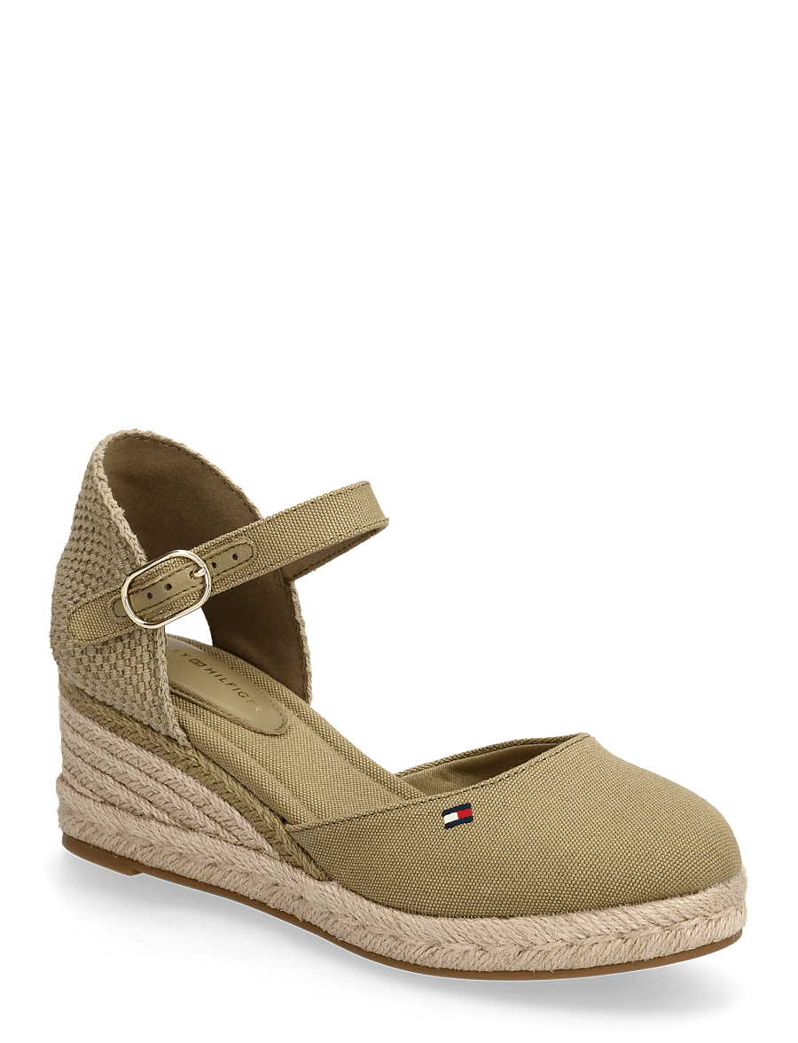 Tommy Hilfiger - MID WEDGE ESPAD CLOSED TOE - confirmation - mustard clay - 0