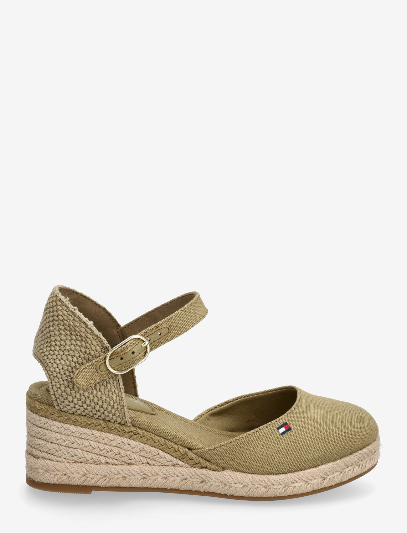 Tommy Hilfiger - MID WEDGE ESPAD CLOSED TOE - konfirmationstøj - mustard clay - 1