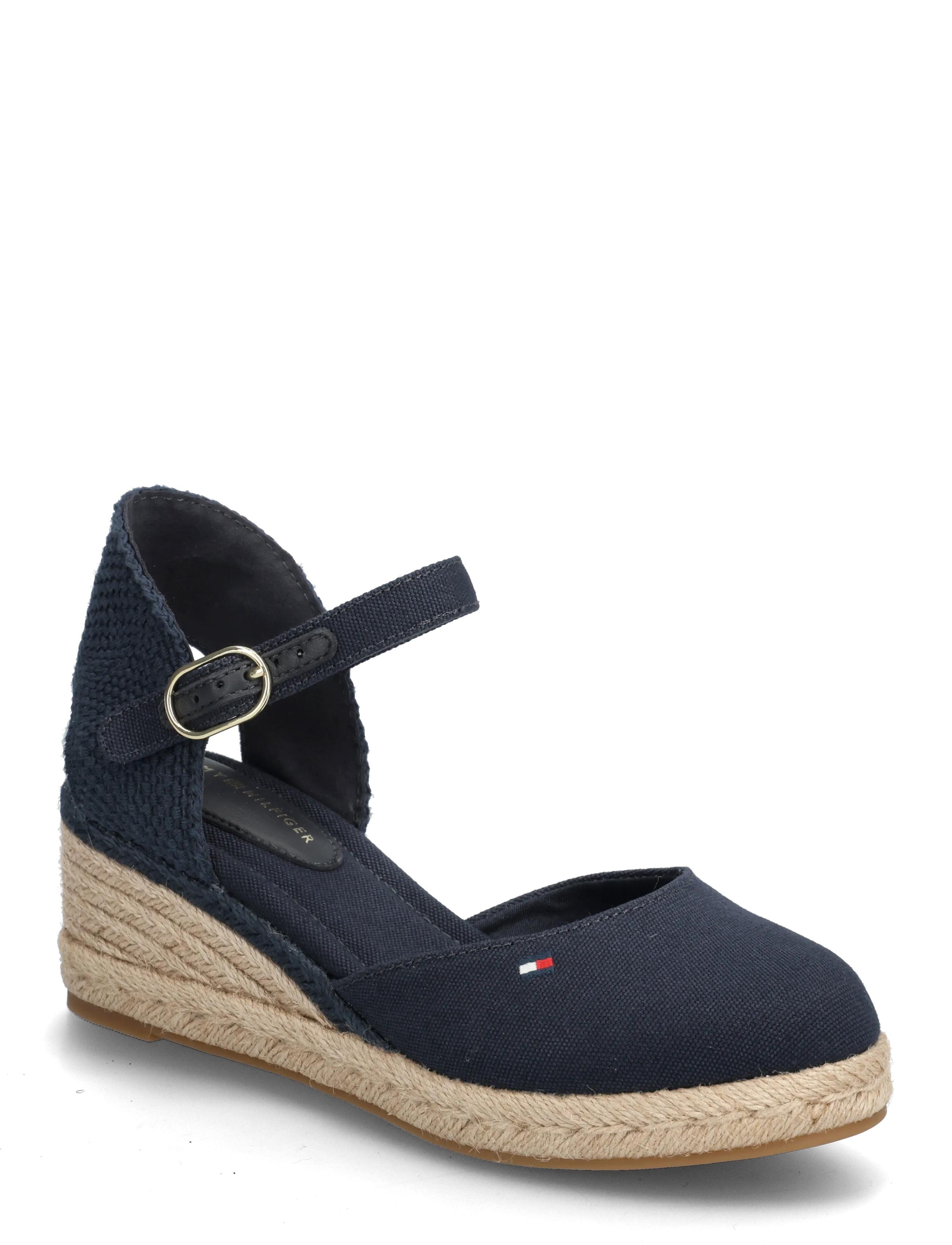 Tommy Hilfiger MID WEDGE ESPAD CLOSED TOE - Absatzschuhe - SPACE BLUE / navy