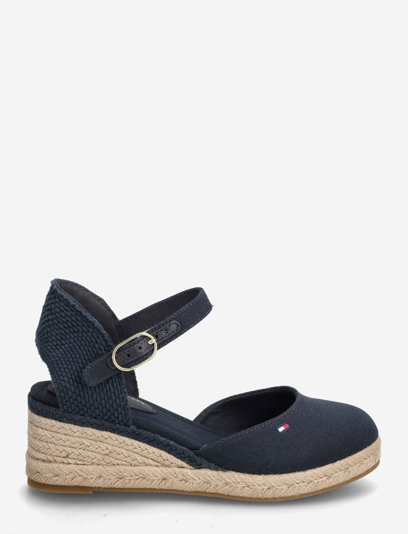 Tommy Hilfiger - MID WEDGE ESPAD CLOSED TOE - konfirmationstøj - space blue - 1