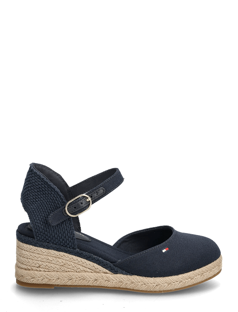 Tommy Hilfiger - MID WEDGE ESPAD CLOSED TOE - konfirmationstøj - space blue - 1