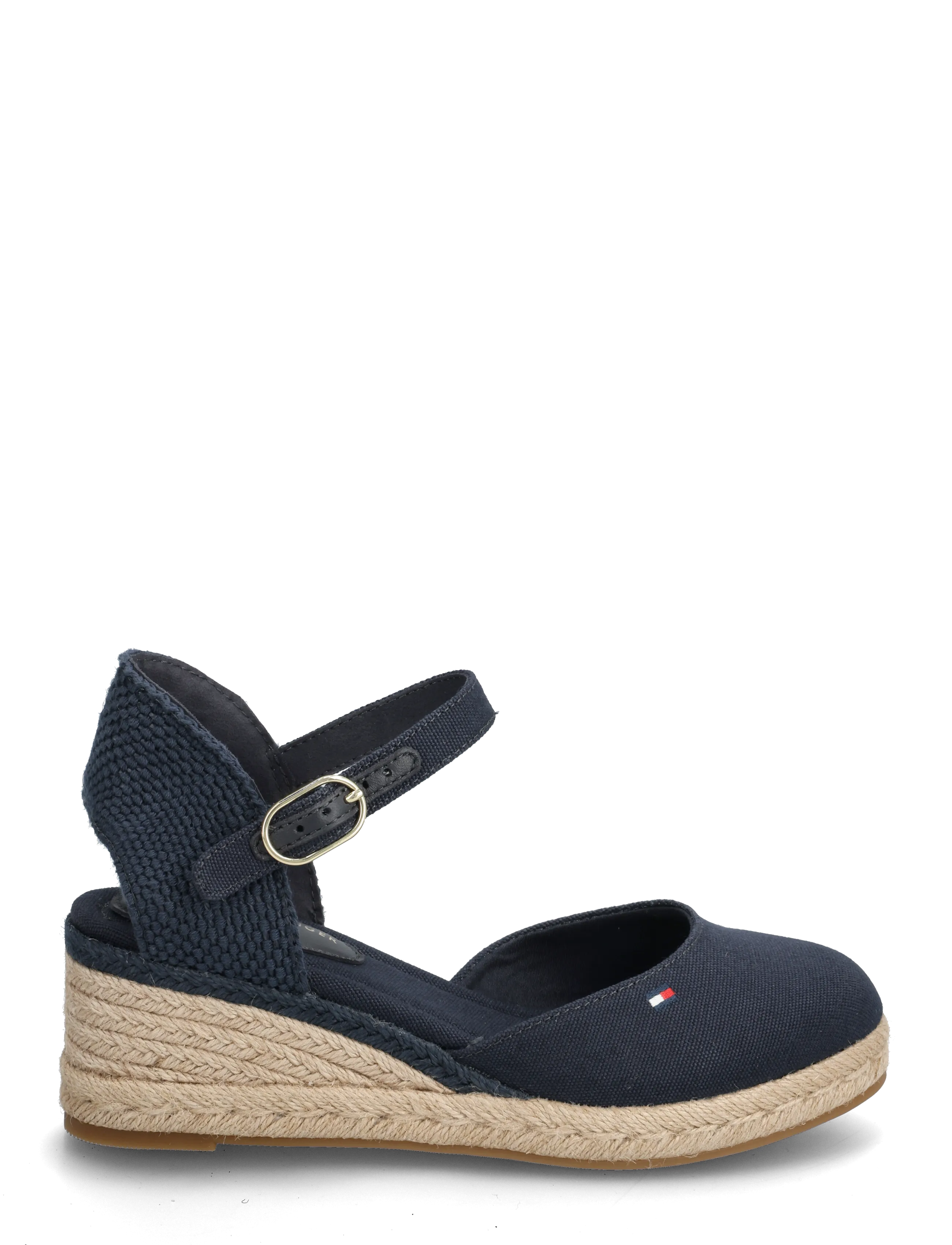 Tommy Hilfiger - MID WEDGE ESPAD CLOSED TOE - konfirmation - space blue - 1