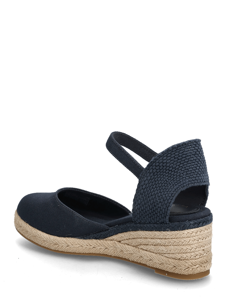 Tommy Hilfiger - MID WEDGE ESPAD CLOSED TOE - konfirmationstøj - space blue - 2