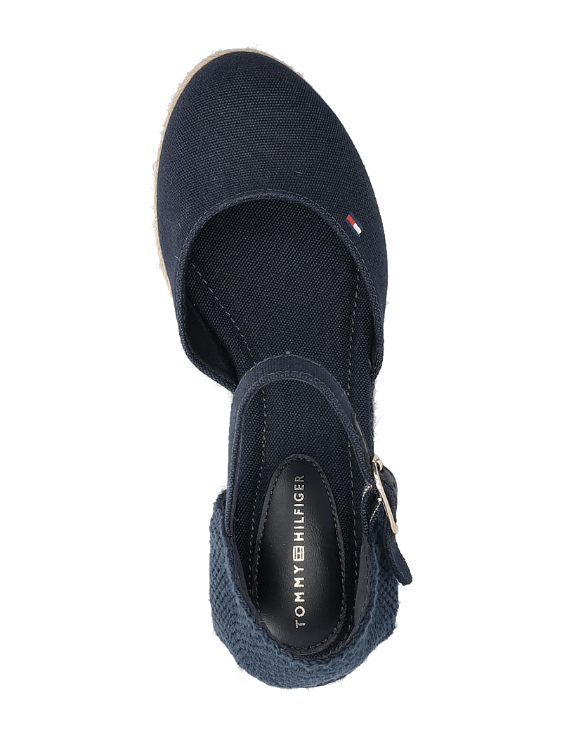 Tommy Hilfiger - MID WEDGE ESPAD CLOSED TOE - konfirmationstøj - space blue - 3