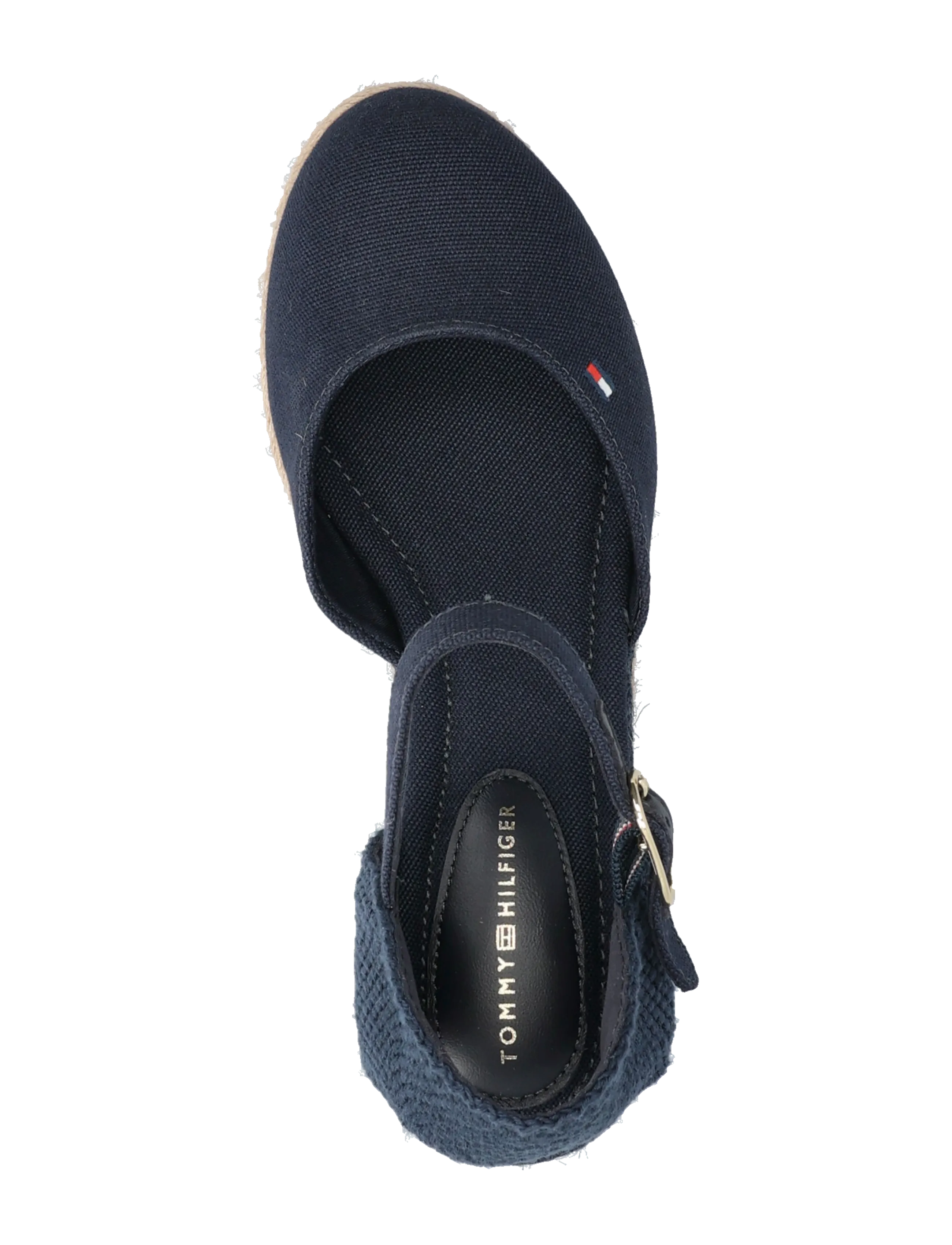 Tommy Hilfiger - MID WEDGE ESPAD CLOSED TOE - konfirmation - space blue - 3