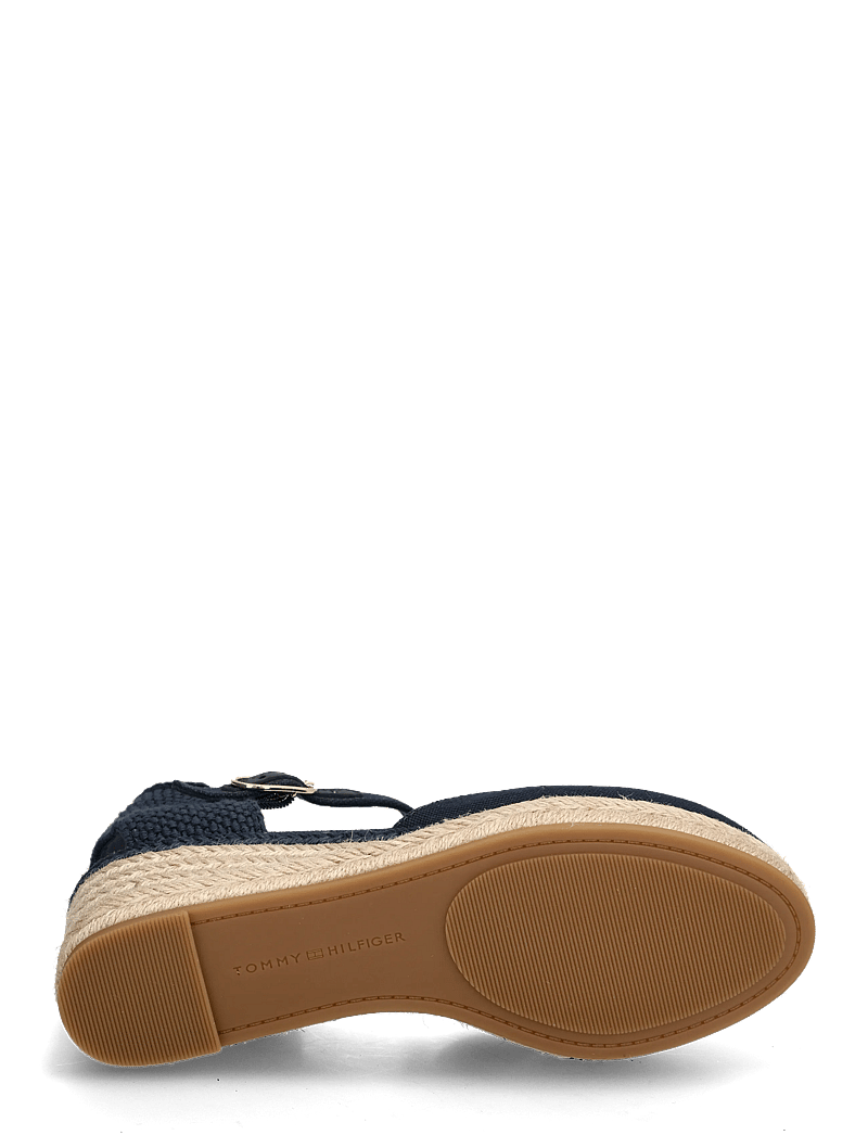 Tommy Hilfiger - MID WEDGE ESPAD CLOSED TOE - konfirmationstøj - space blue - 4