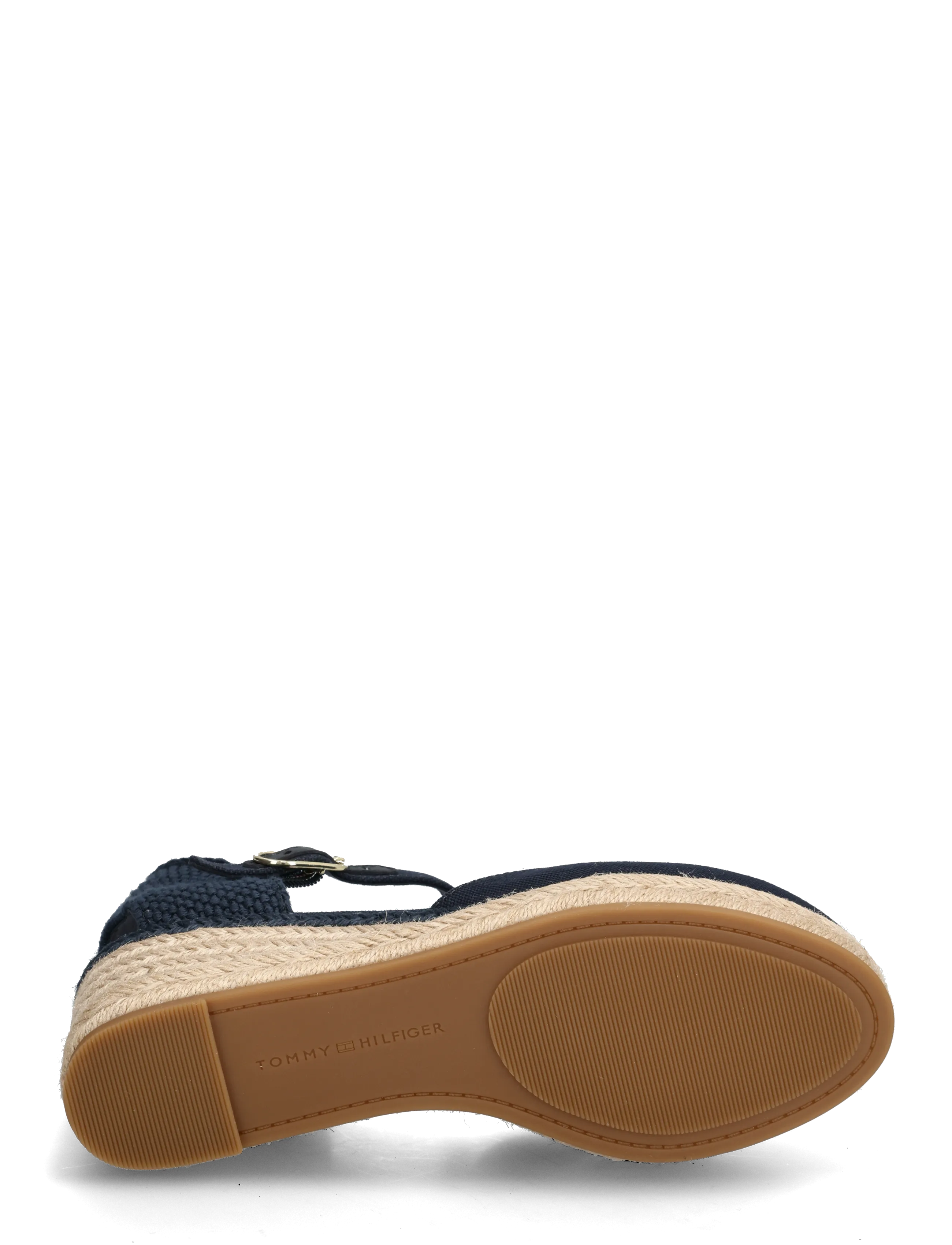 Tommy Hilfiger - MID WEDGE ESPAD CLOSED TOE - konfirmation - space blue - 4