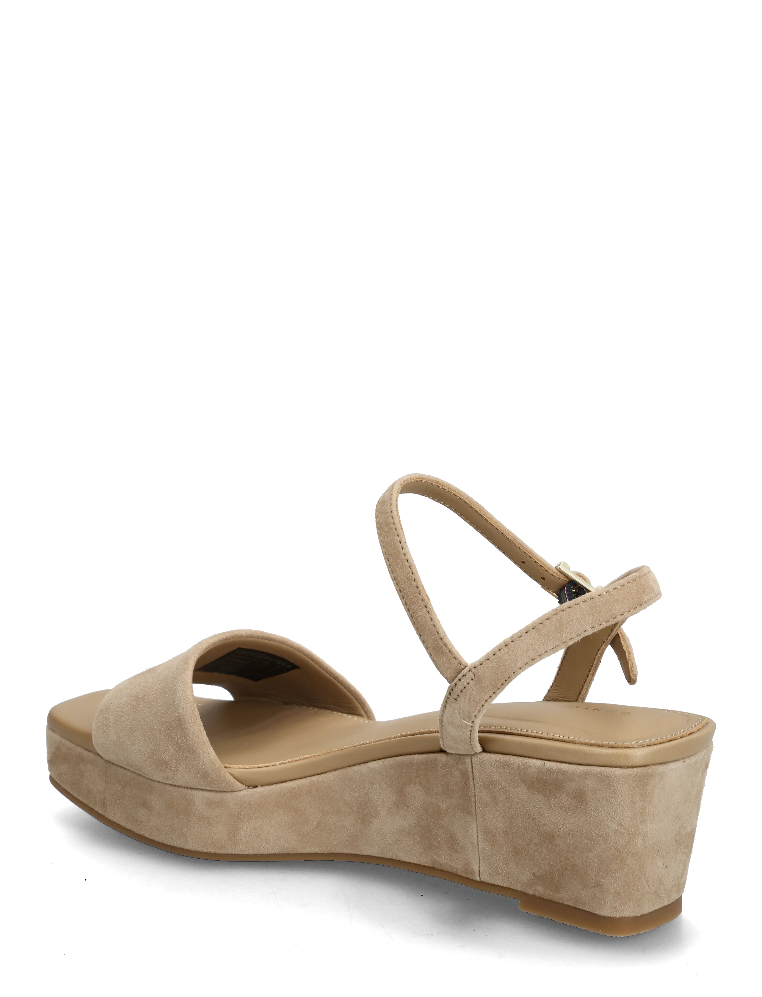 Tommy Hilfiger - SUEDE WRAPPED MID WEDGE - platformsandaler - safari canvas - 2