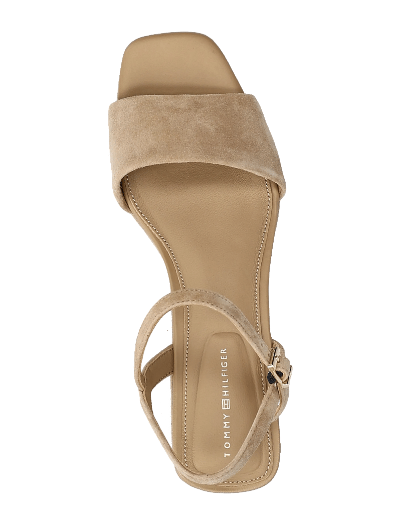 Tommy Hilfiger - SUEDE WRAPPED MID WEDGE - plateau-sandalen - safari canvas - 3