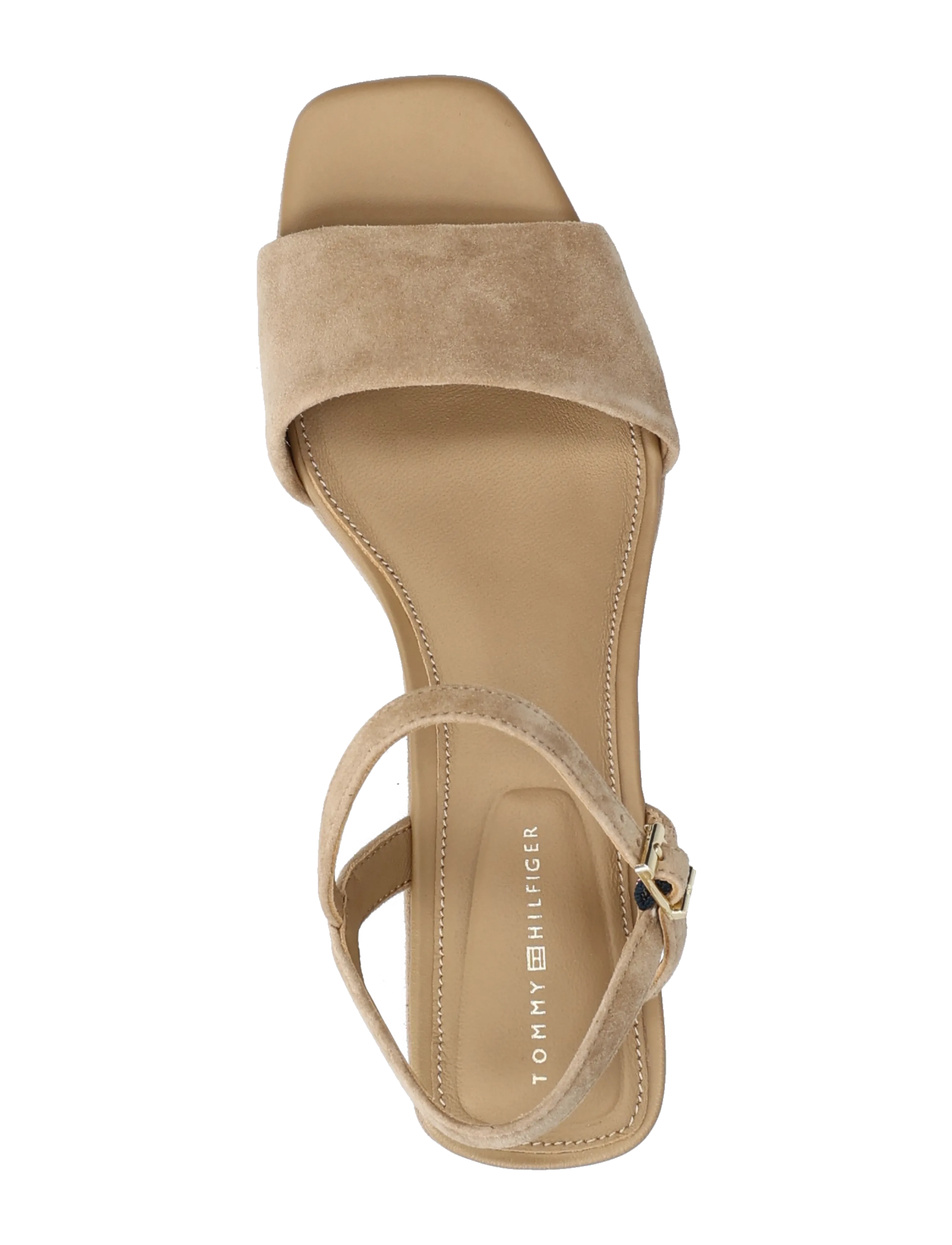 Tommy Hilfiger - SUEDE WRAPPED MID WEDGE - platformsandaler - safari canvas - 3