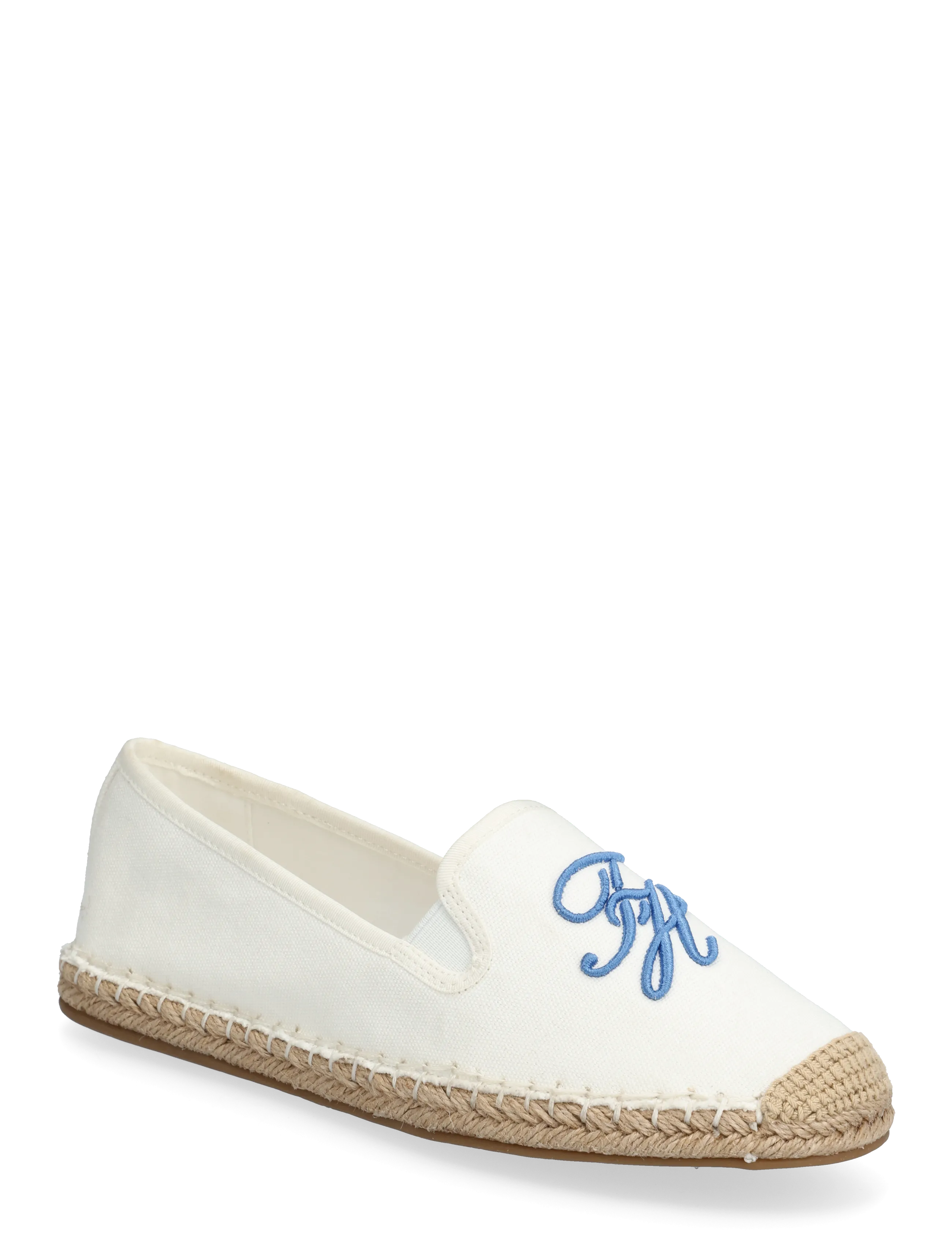 Tommy Hilfiger TH SCRIPT SUMMER ESPADRILLE - Nouveautes - ECRU / white