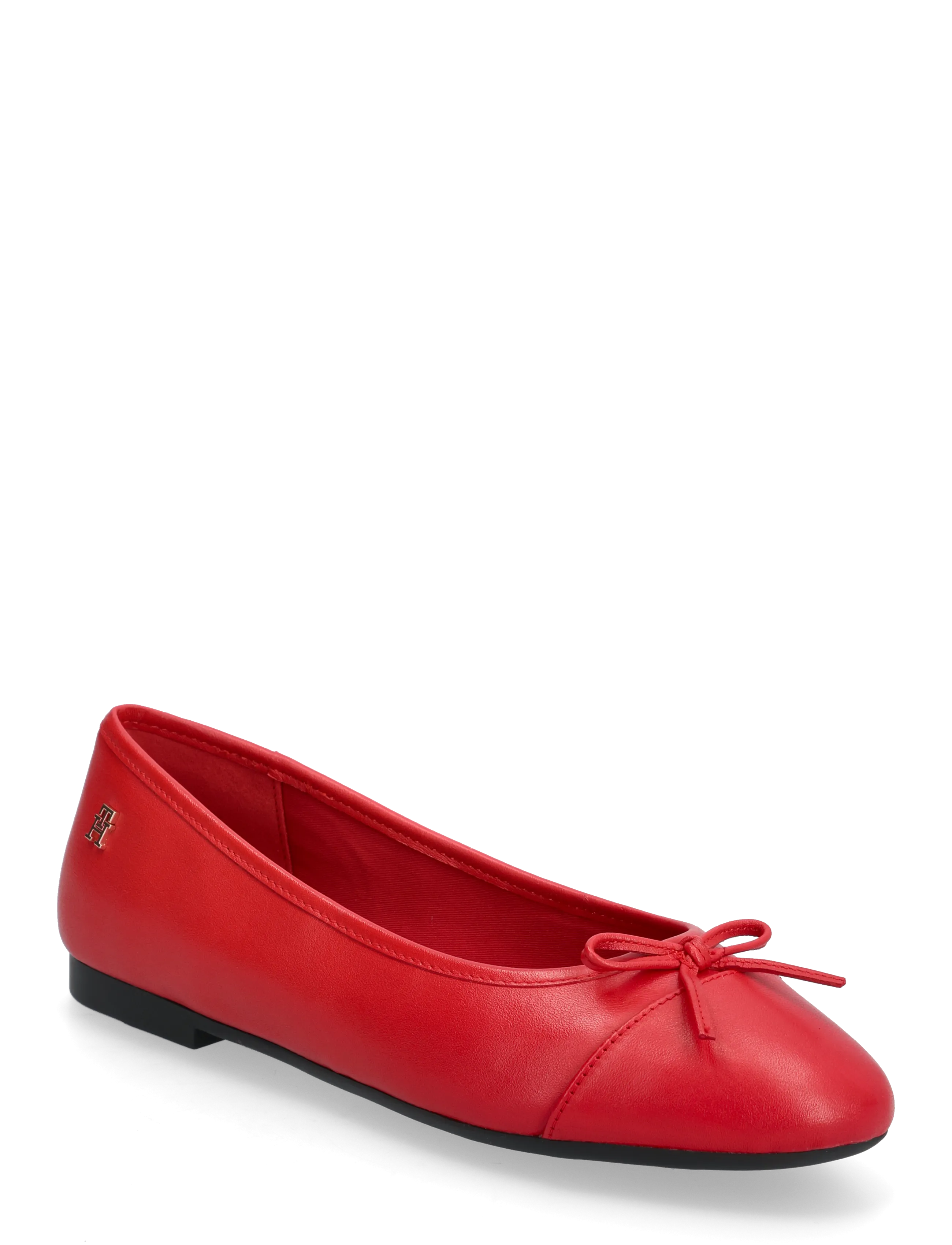 Tommy Hilfiger HILFIGER SMOOTH LTHR BALLET - Ballerina sko - PRIMARY RED / red