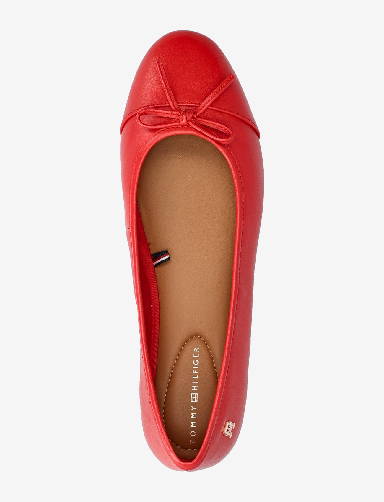 Tommy Hilfiger - HILFIGER SMOOTH LTHR BALLET - speciella tillfällen - primary red - 3