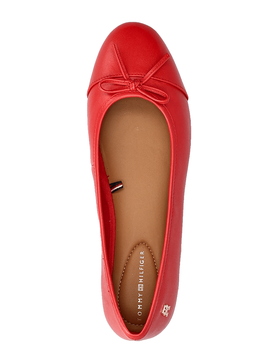 Tommy Hilfiger - HILFIGER SMOOTH LTHR BALLET - særlige begivenheder - primary red - 3