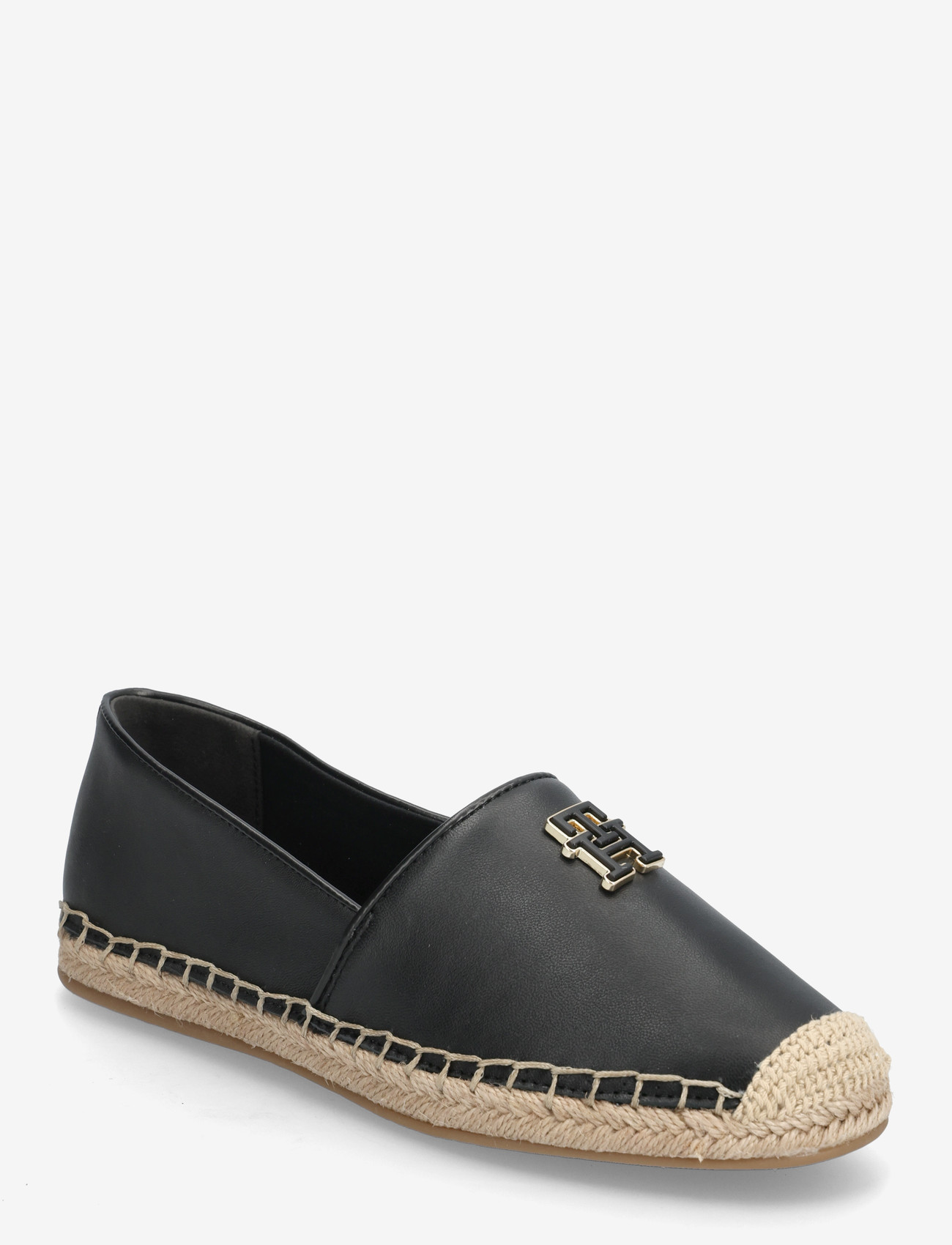 Tommy Hilfiger - TH LOGO LEATHER ESPADRILLE - black - 0