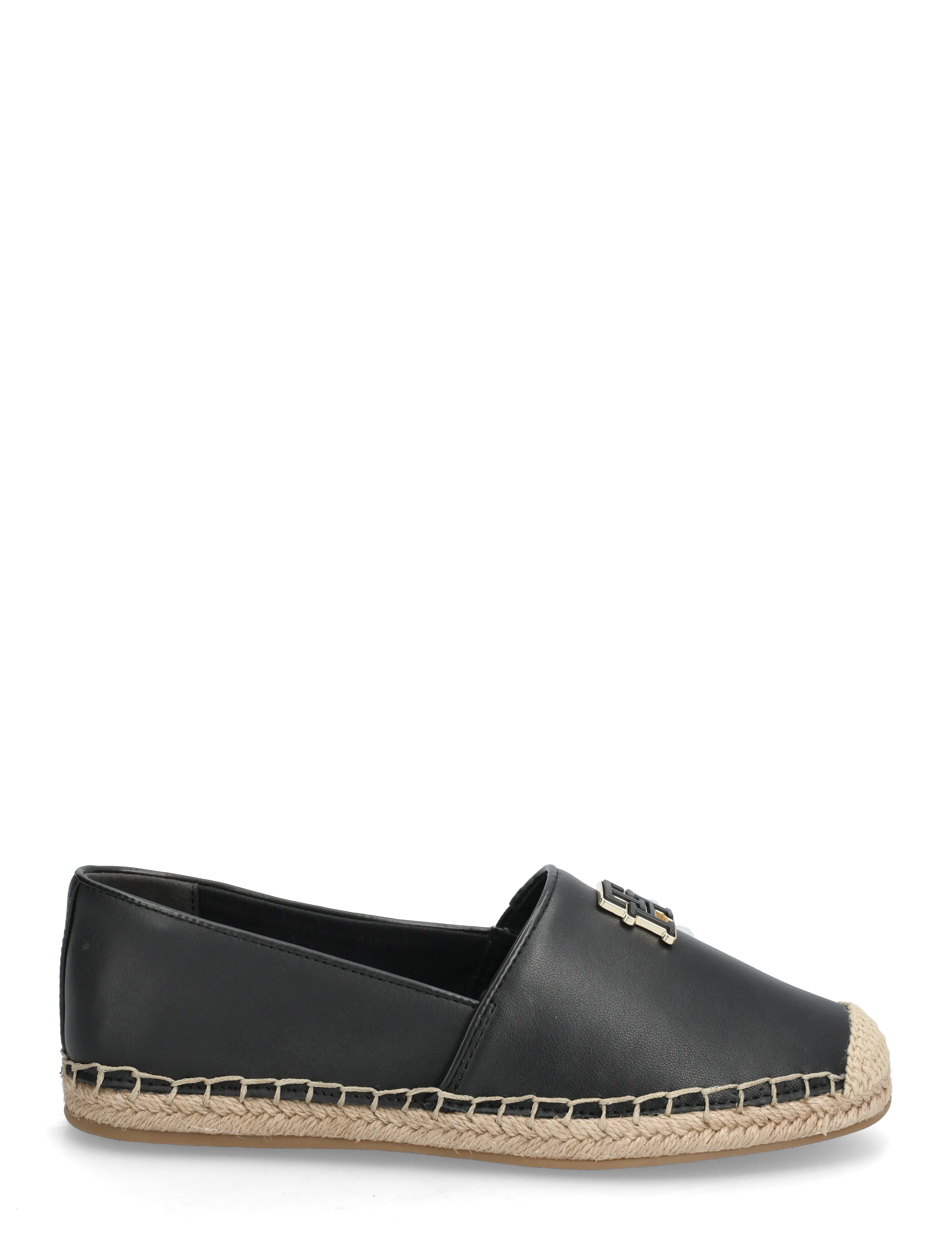 Tommy Hilfiger - TH LOGO LEATHER ESPADRILLE - espadrilles - black - 1