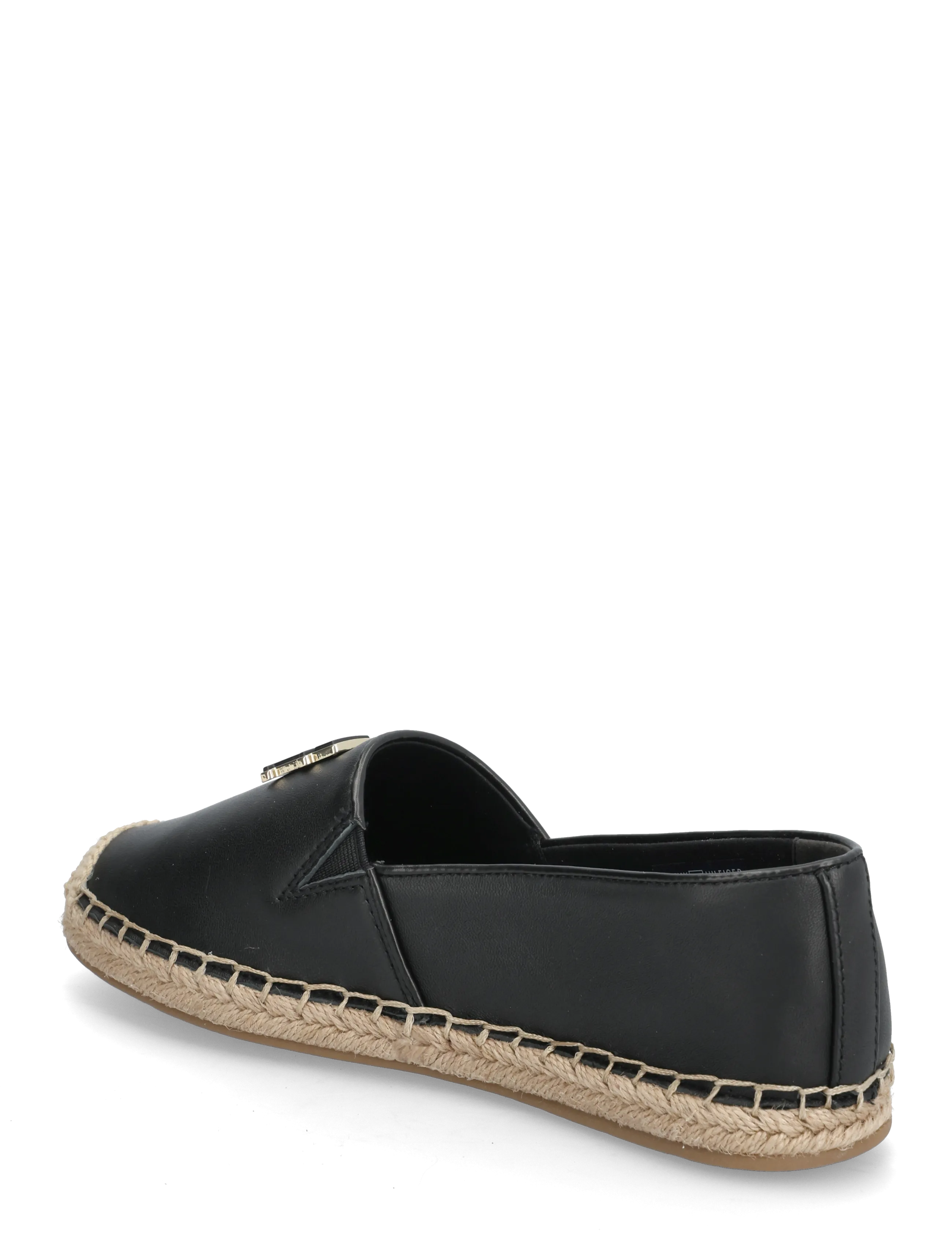 Tommy Hilfiger - TH LOGO LEATHER ESPADRILLE - espadrillur - black - 2