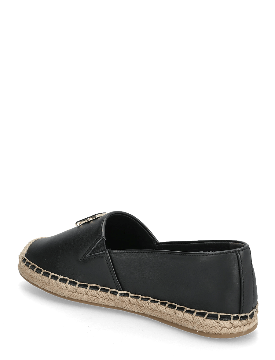 Tommy Hilfiger - TH LOGO LEATHER ESPADRILLE - espadrilles - black - 2