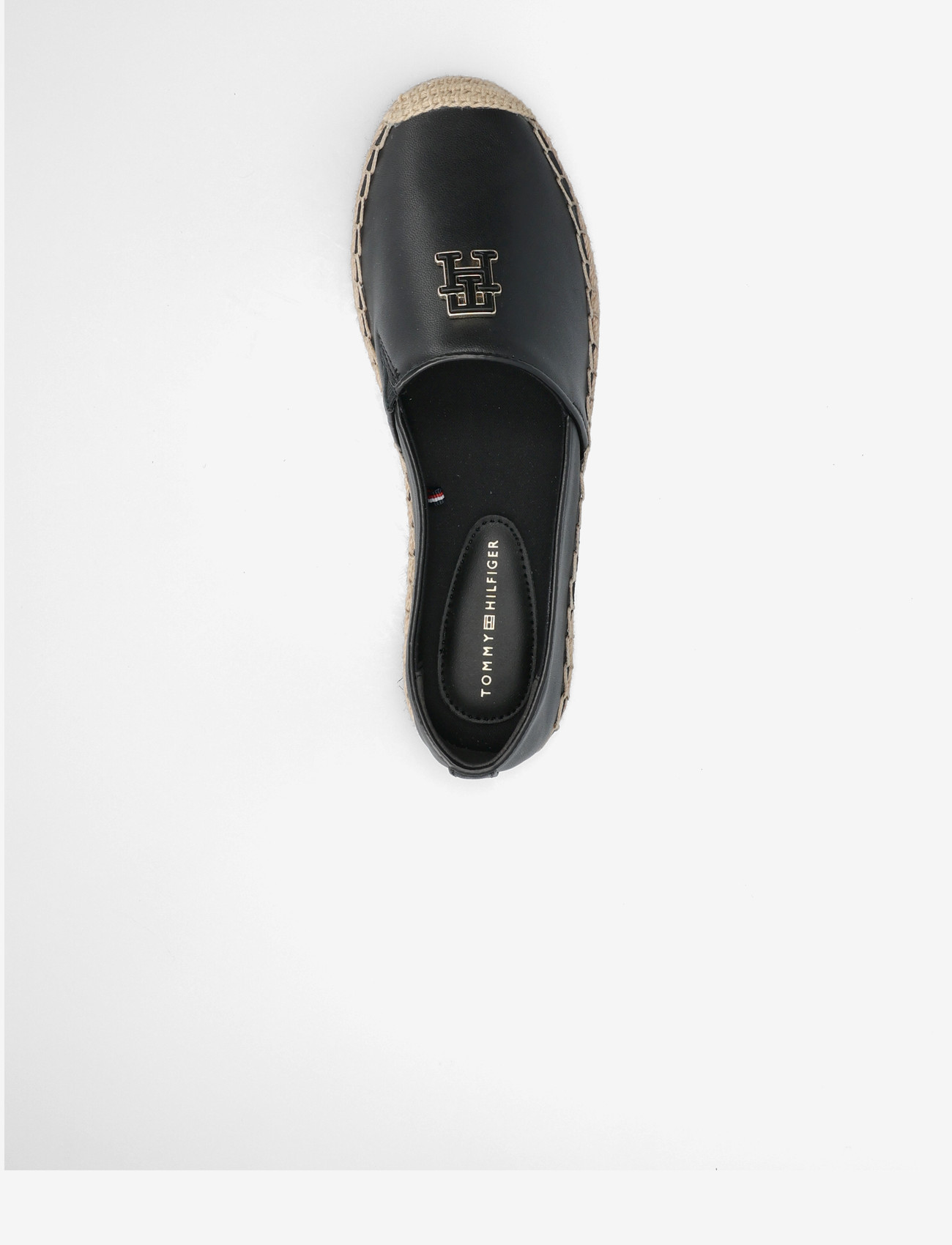 Tommy Hilfiger - TH LOGO LEATHER ESPADRILLE - black - 3