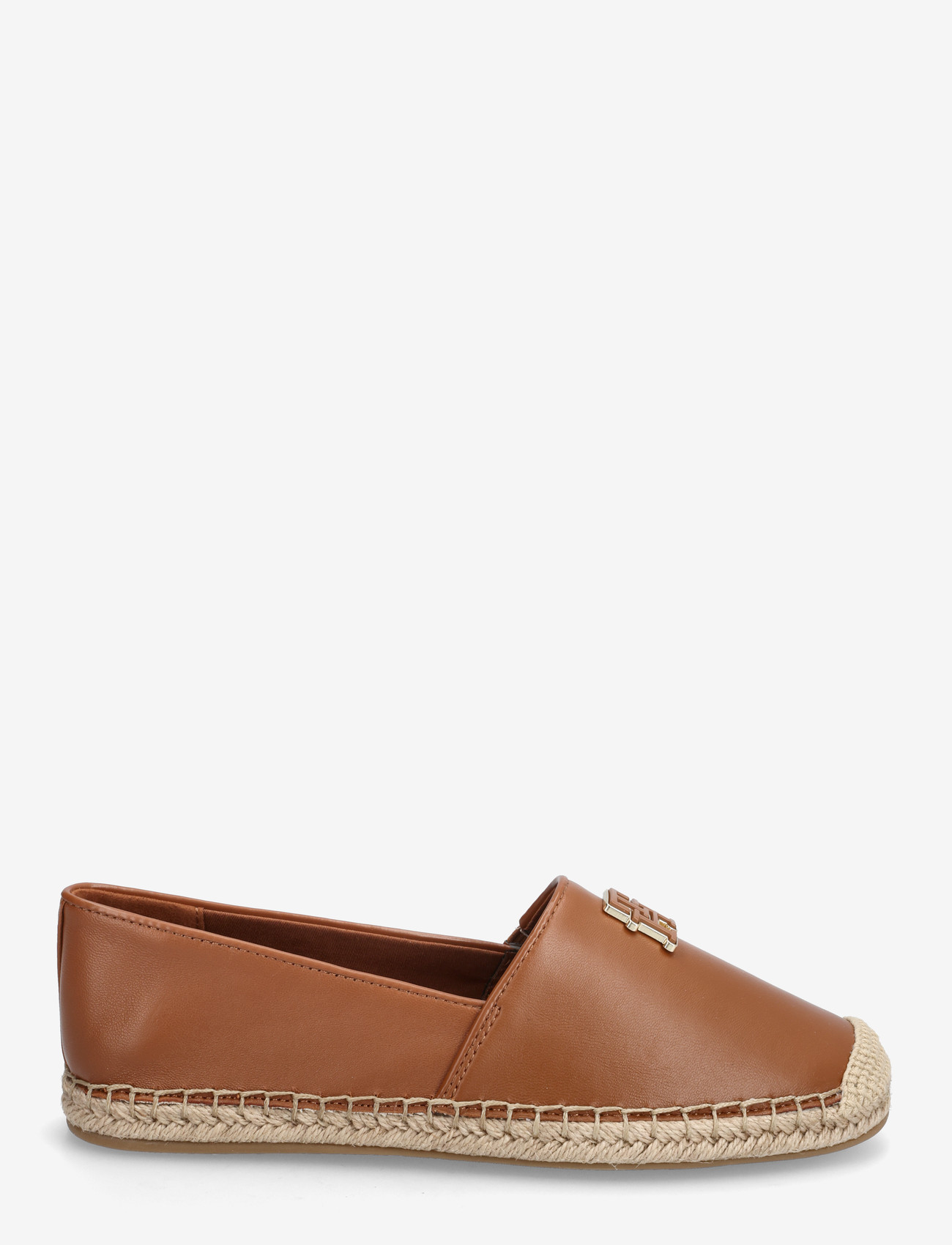 Tommy Hilfiger - TH LOGO LEATHER ESPADRILLE - espadrillos - warm bronze - 1