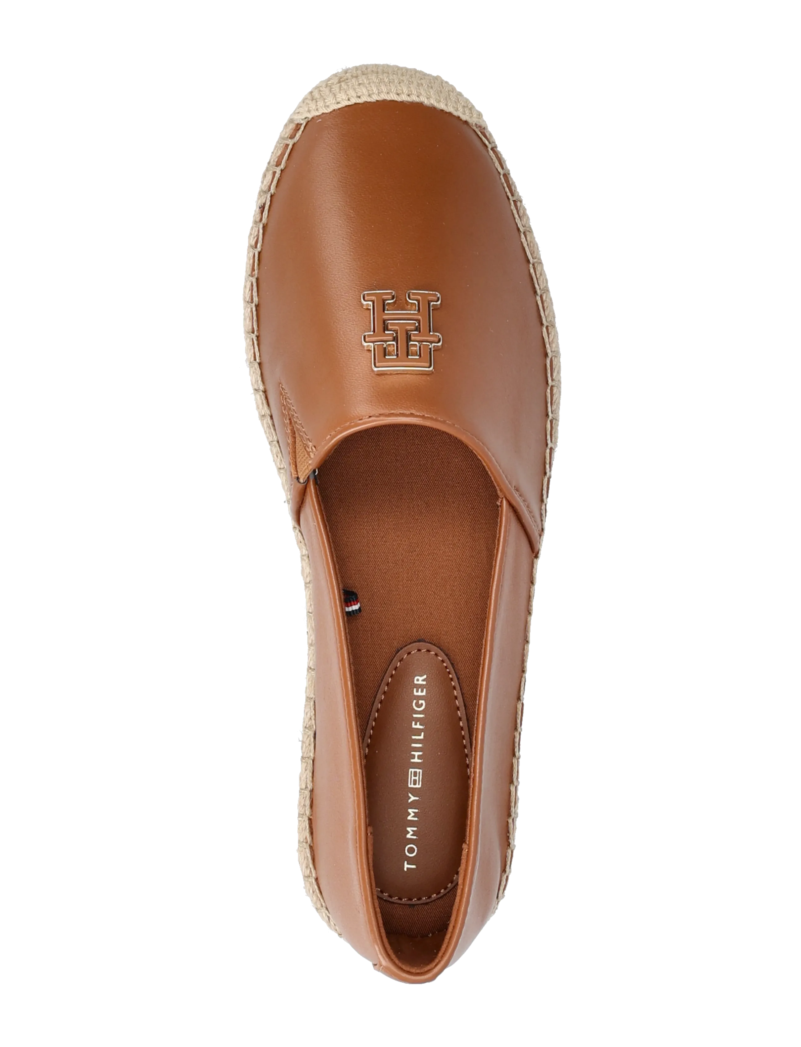 Tommy Hilfiger - TH LOGO LEATHER ESPADRILLE - espadrilles - warm bronze - 3