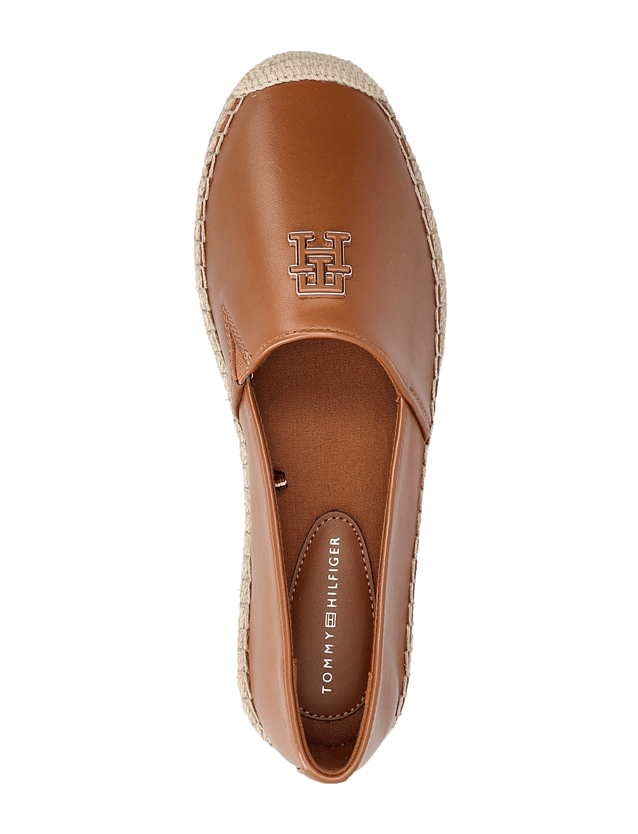 Tommy Hilfiger - TH LOGO LEATHER ESPADRILLE - espadrillos - warm bronze - 3
