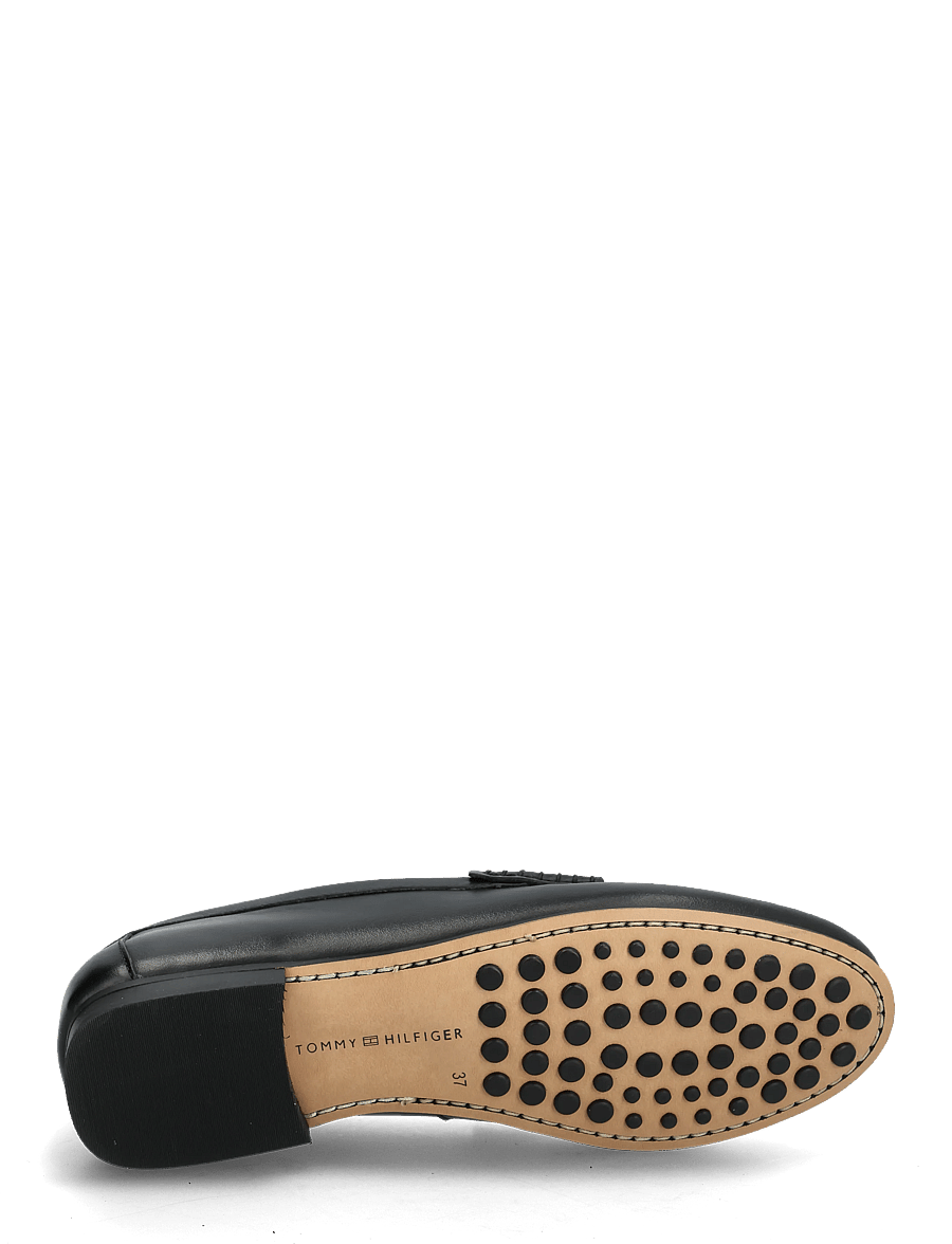 Tommy Hilfiger - TH CHAIN LEATHER LOAFER - mode trends - black - 4
