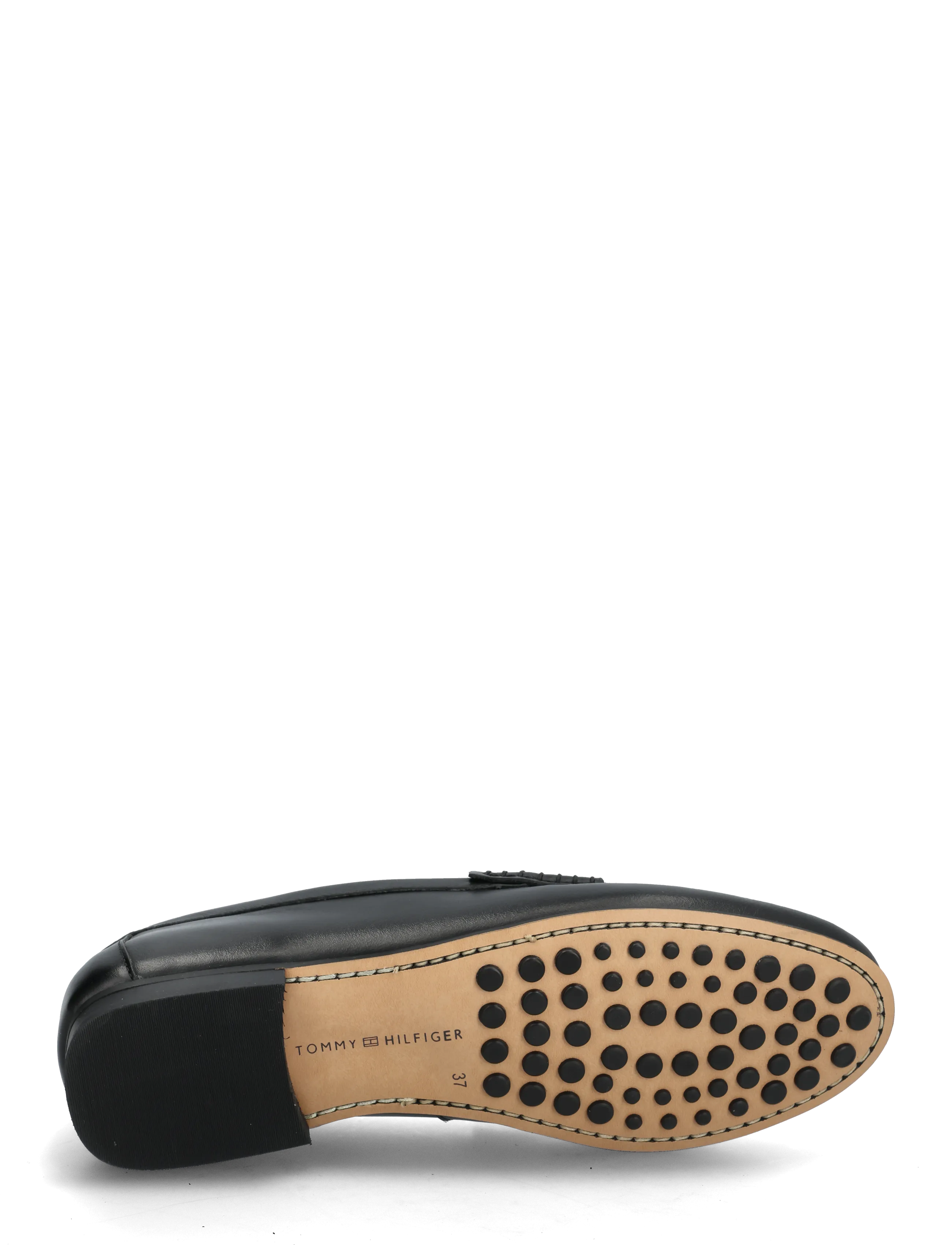 Tommy Hilfiger - TH CHAIN LEATHER LOAFER - mode trends - black - 4
