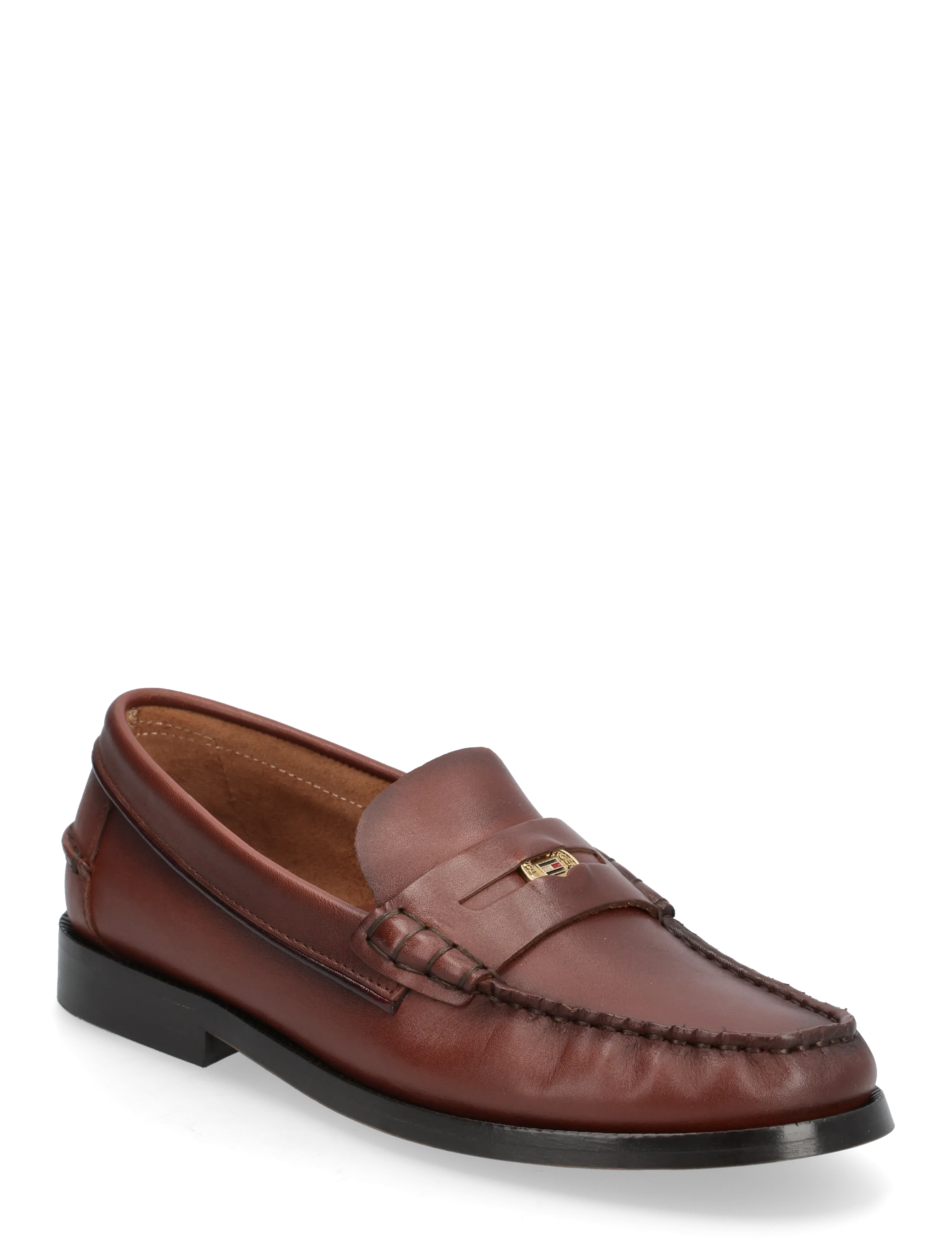 Tommy Hilfiger HILFIGER PENNY LOAFER SMOOTH LTH - Loafers - CHERRY CHESTNUT / brown