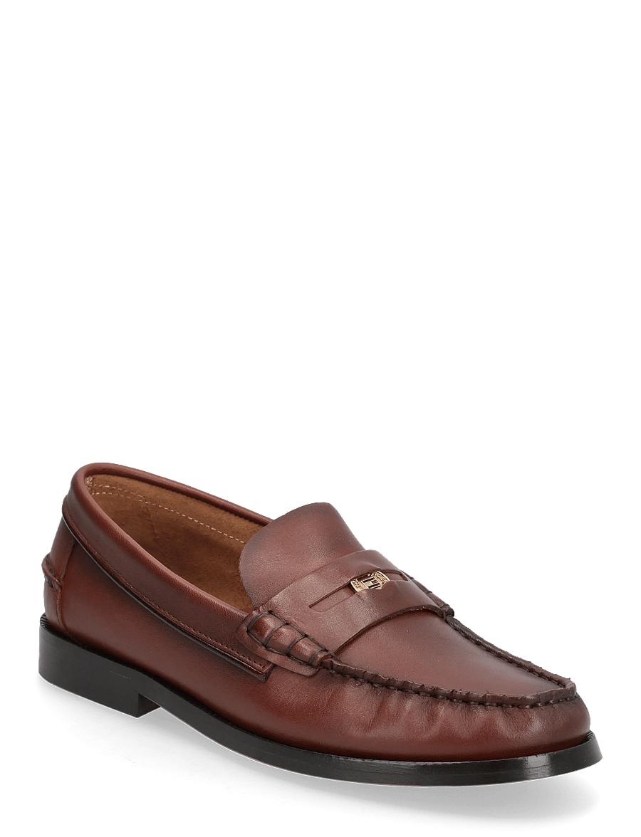 Tommy Hilfiger - HILFIGER PENNY LOAFER SMOOTH LTH - modetrends - cherry chestnut - 0