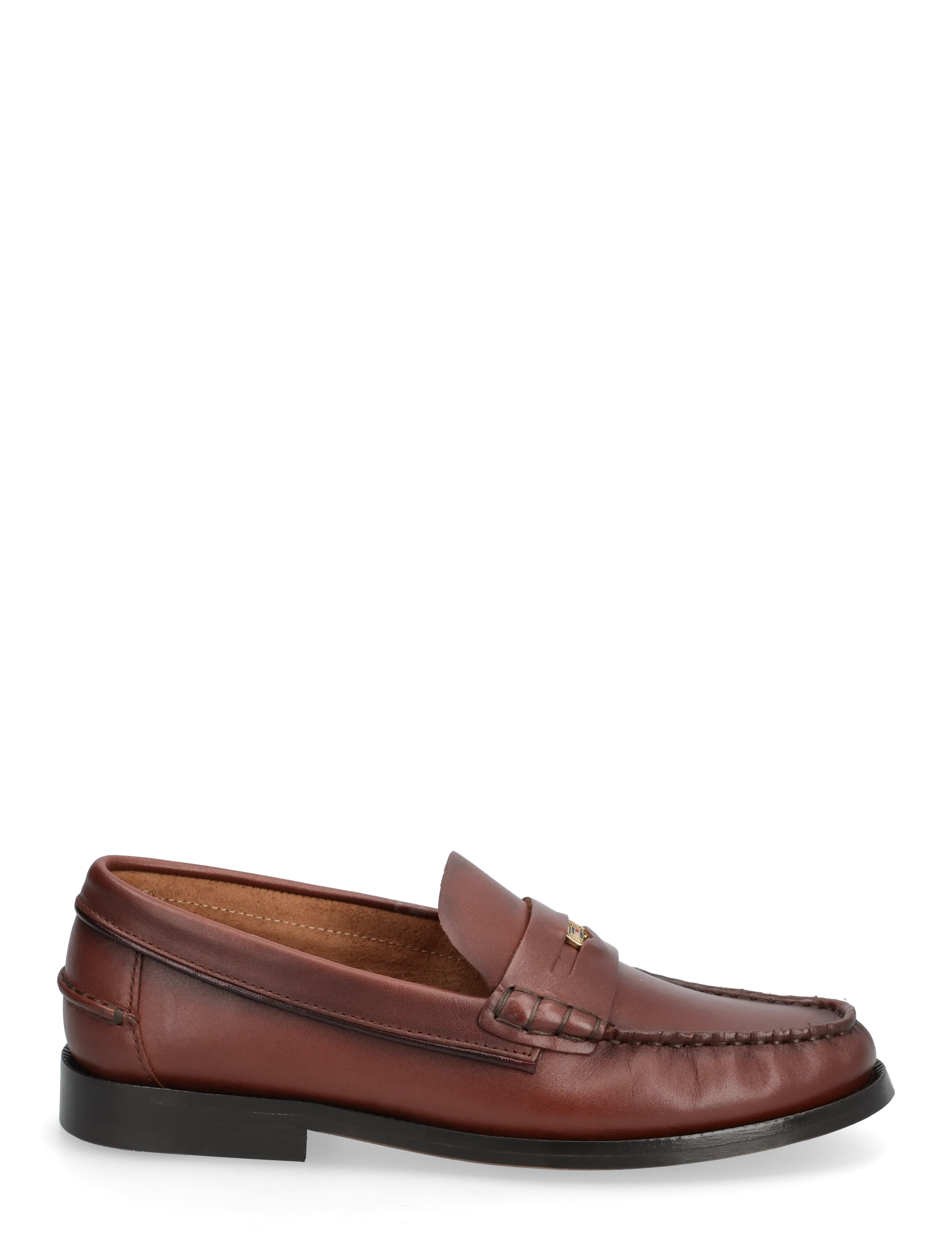 Tommy Hilfiger - HILFIGER PENNY LOAFER SMOOTH LTH - fashion trends - cherry chestnut - 1