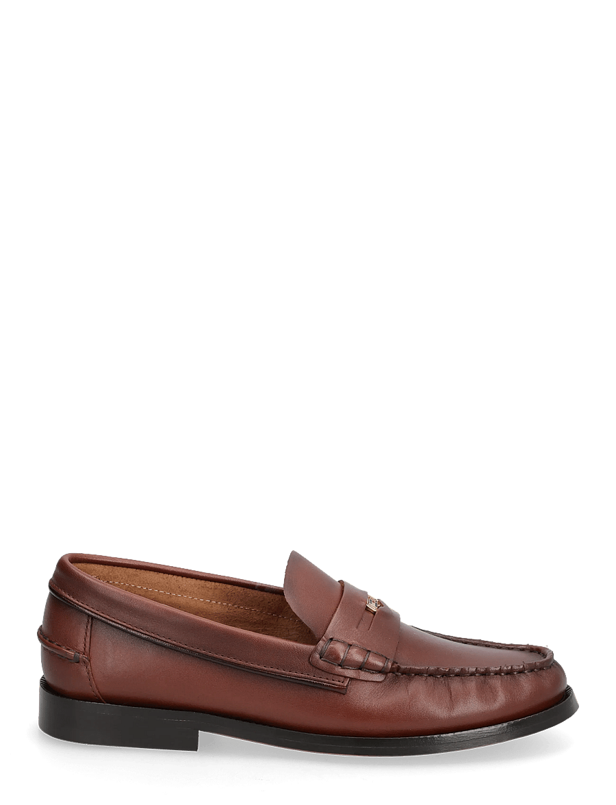 Tommy Hilfiger - HILFIGER PENNY LOAFER SMOOTH LTH - modetrends - cherry chestnut - 1