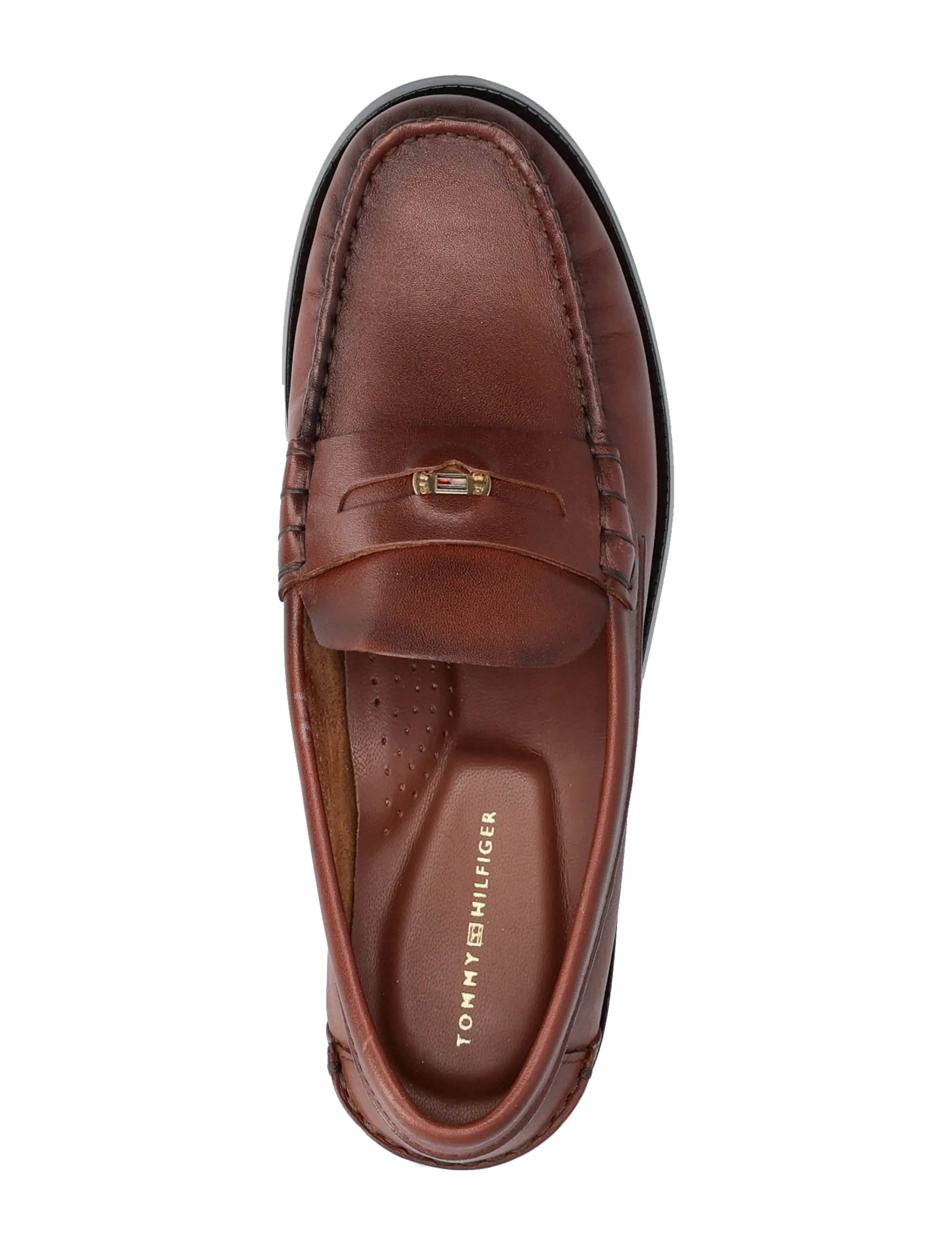 Tommy Hilfiger - HILFIGER PENNY LOAFER SMOOTH LTH - fashion trends - cherry chestnut - 3