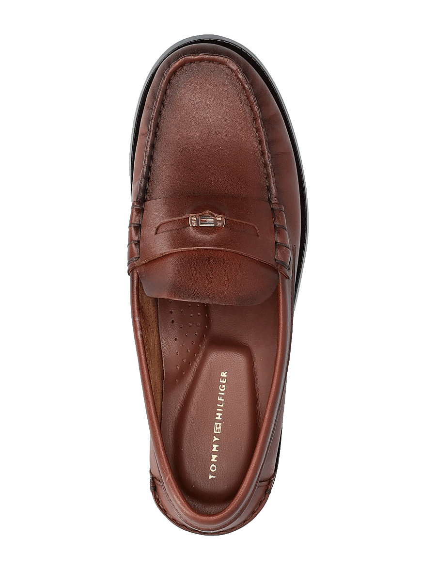 Tommy Hilfiger - HILFIGER PENNY LOAFER SMOOTH LTH - modetrends - cherry chestnut - 4