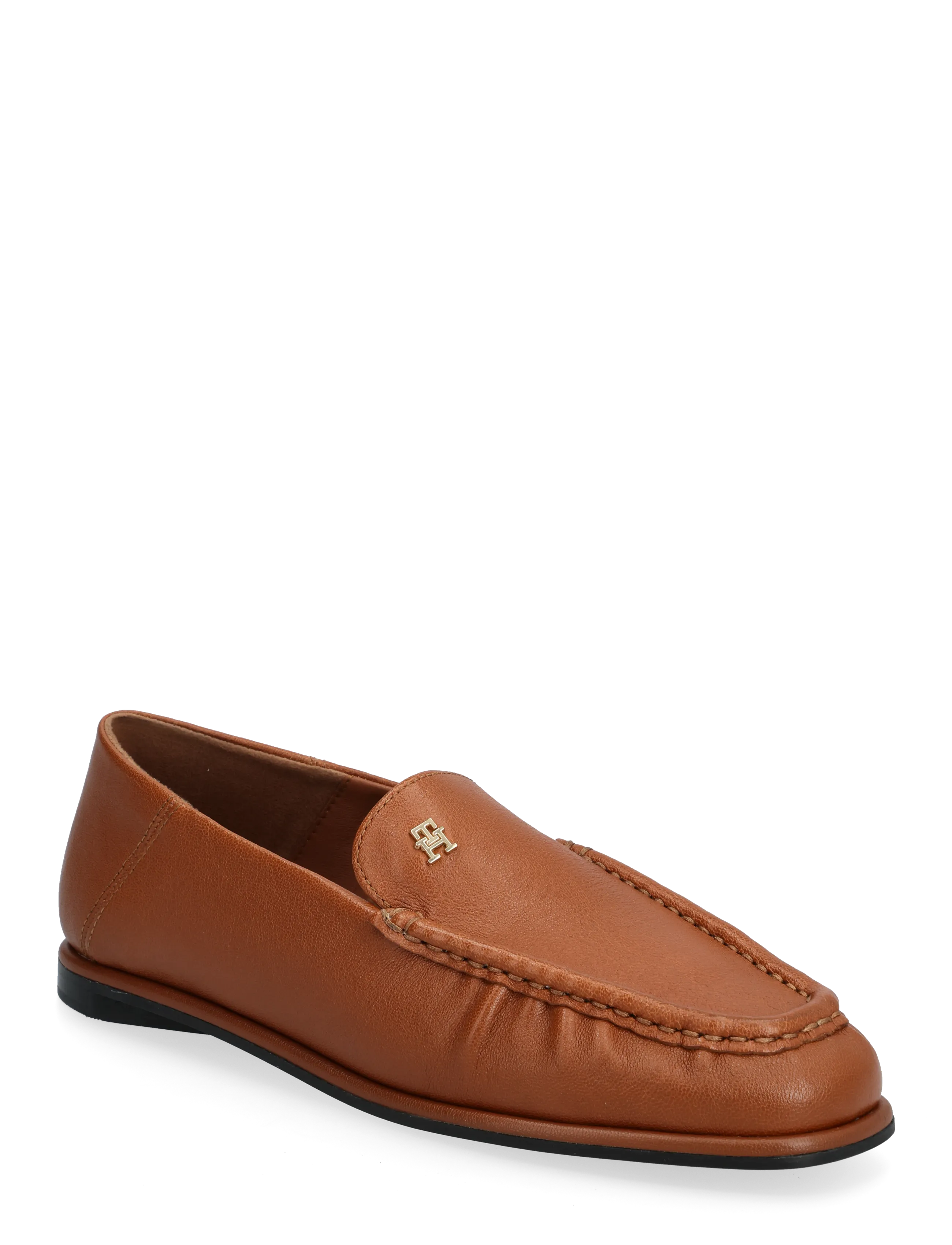 Tommy Hilfiger Smooth Leather Loafer, 39, Loafers, Braun - Flat Frauen