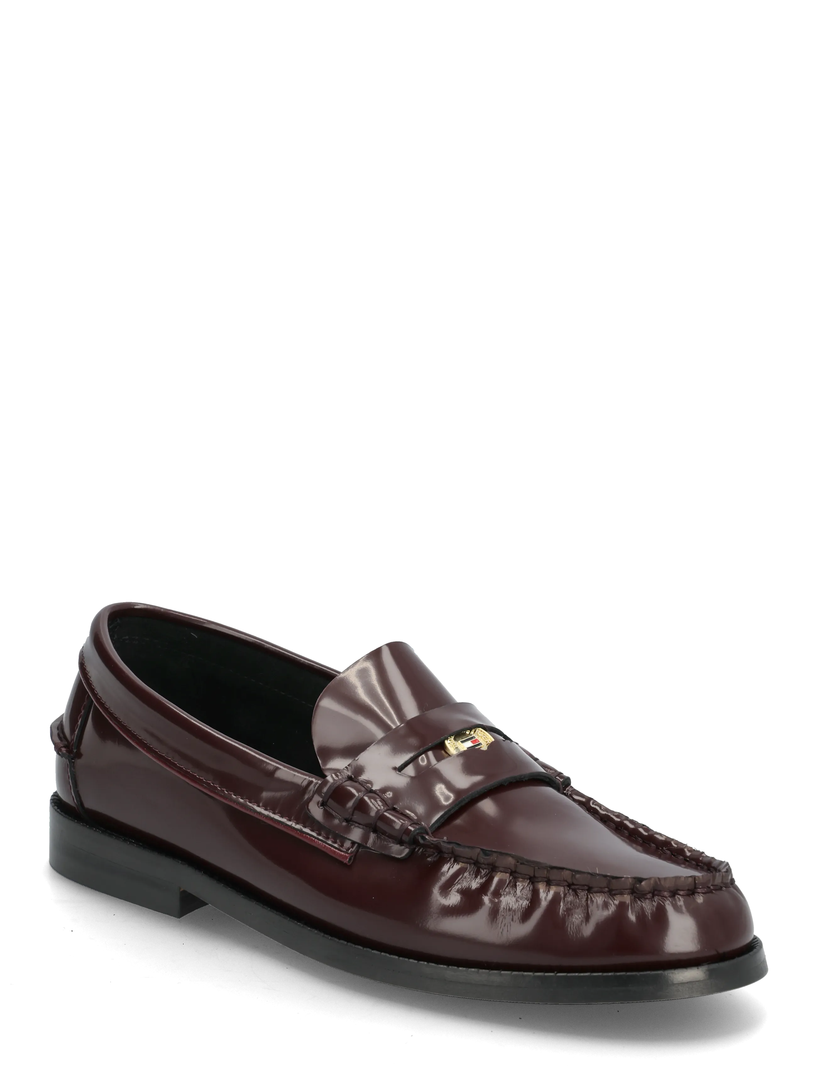 Tommy Hilfiger TH PENNY BAR ABRASIVATO LOAFER - Loafers - MARZEMINO / burgundy