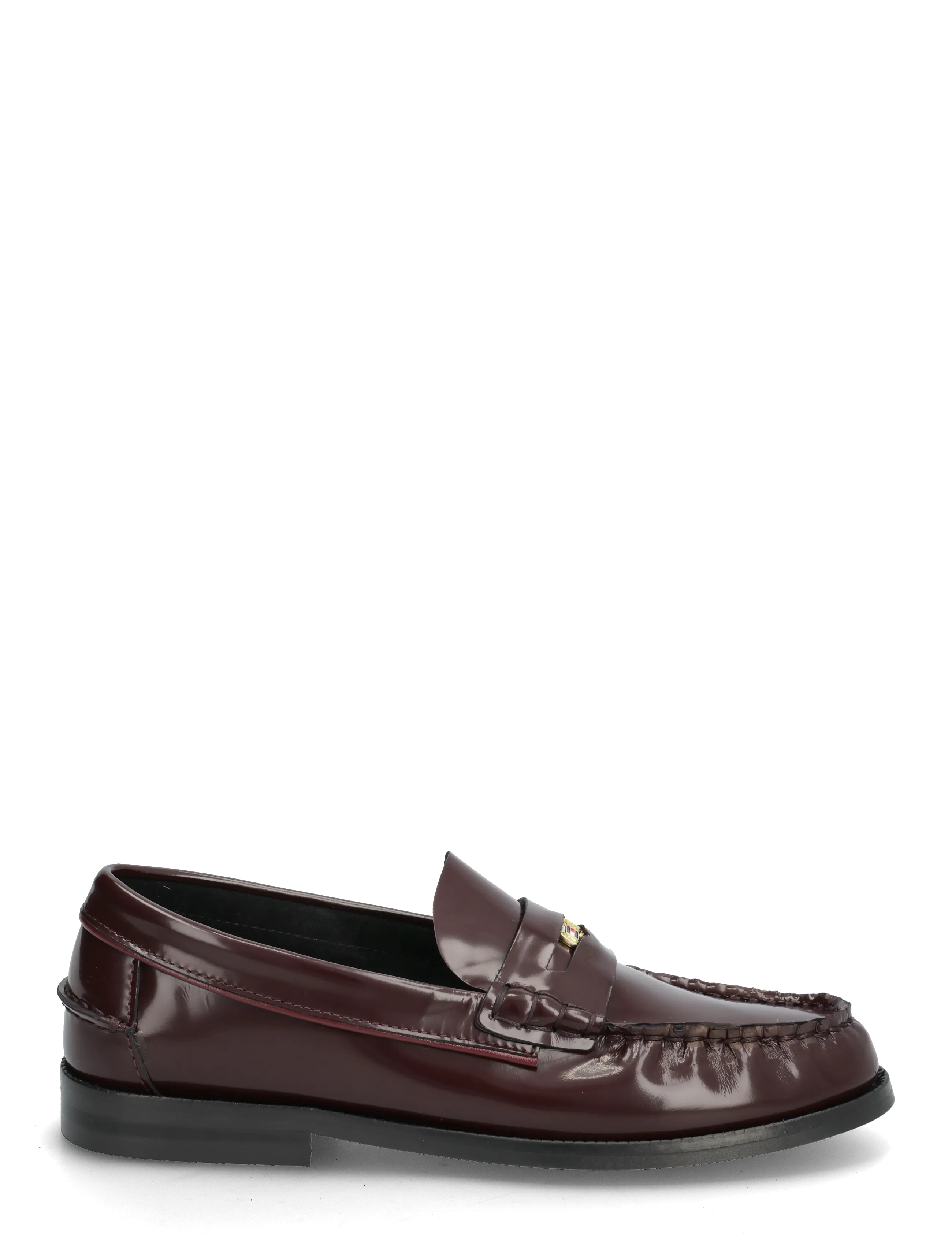 Tommy Hilfiger - TH PENNY BAR ABRASIVATO LOAFER - modetrends - marzemino - 1
