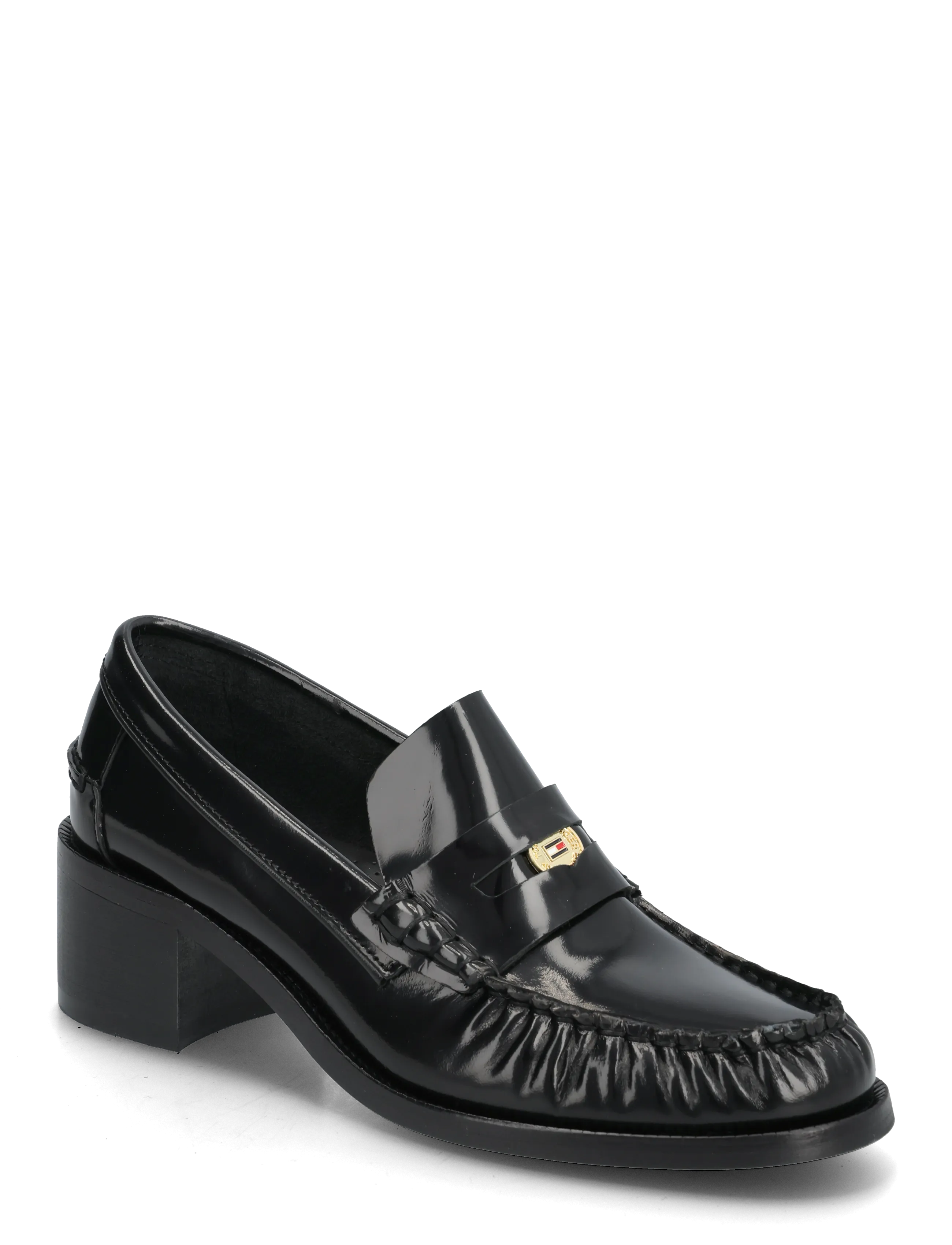 Tommy Hilfiger HILFIGER PENNY HL ABRASIVATO - Transitional Layering - BLACK / black