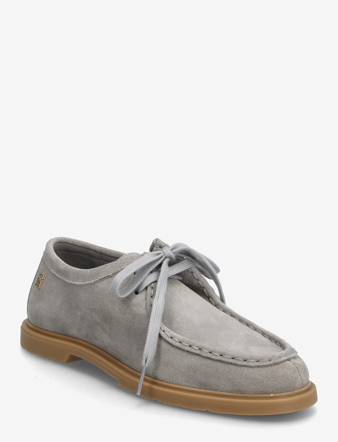 Tommy Hilfiger - LIGHTWEIGHT SUEDE APRON TOE - særlige begivenheder - universal grey - 0