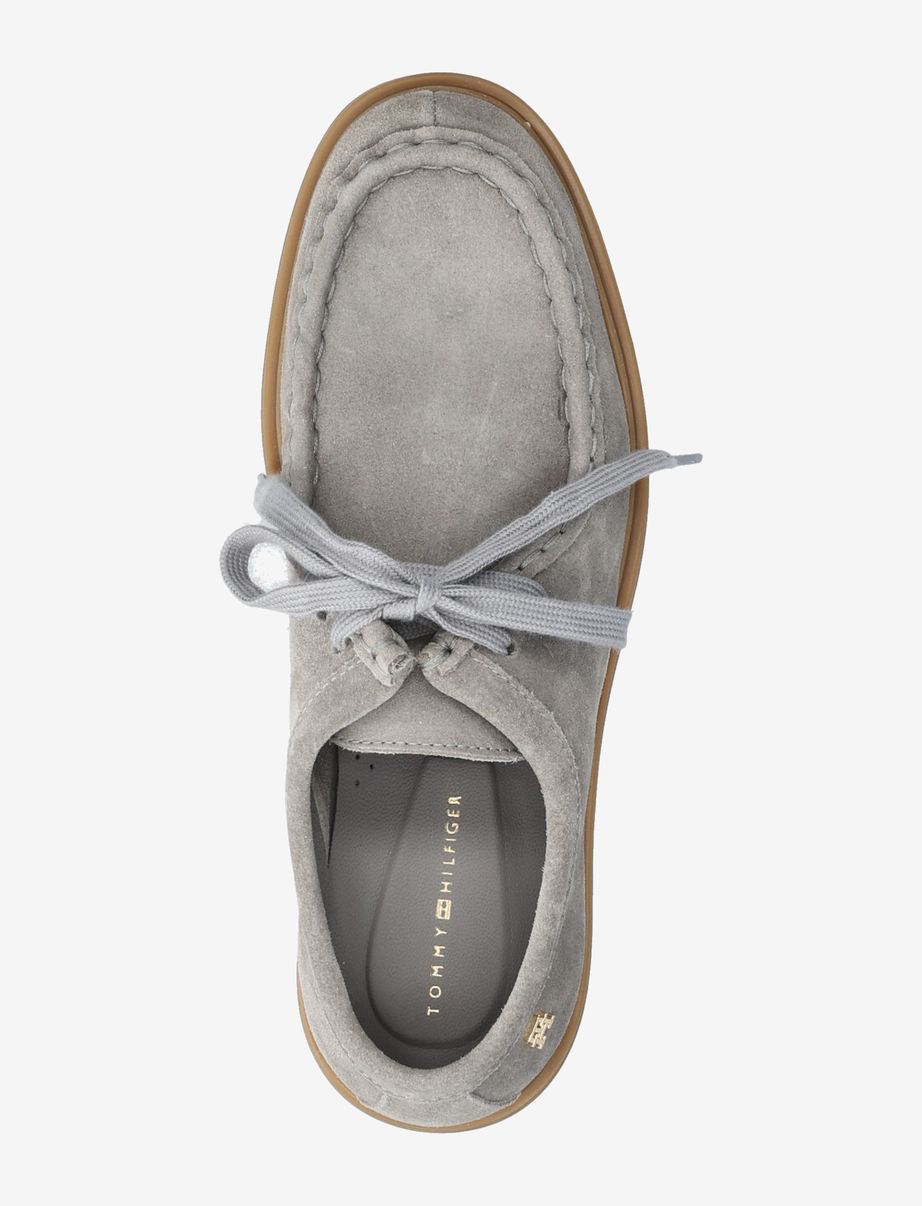 Tommy Hilfiger - LIGHTWEIGHT SUEDE APRON TOE - særlige begivenheder - universal grey - 3