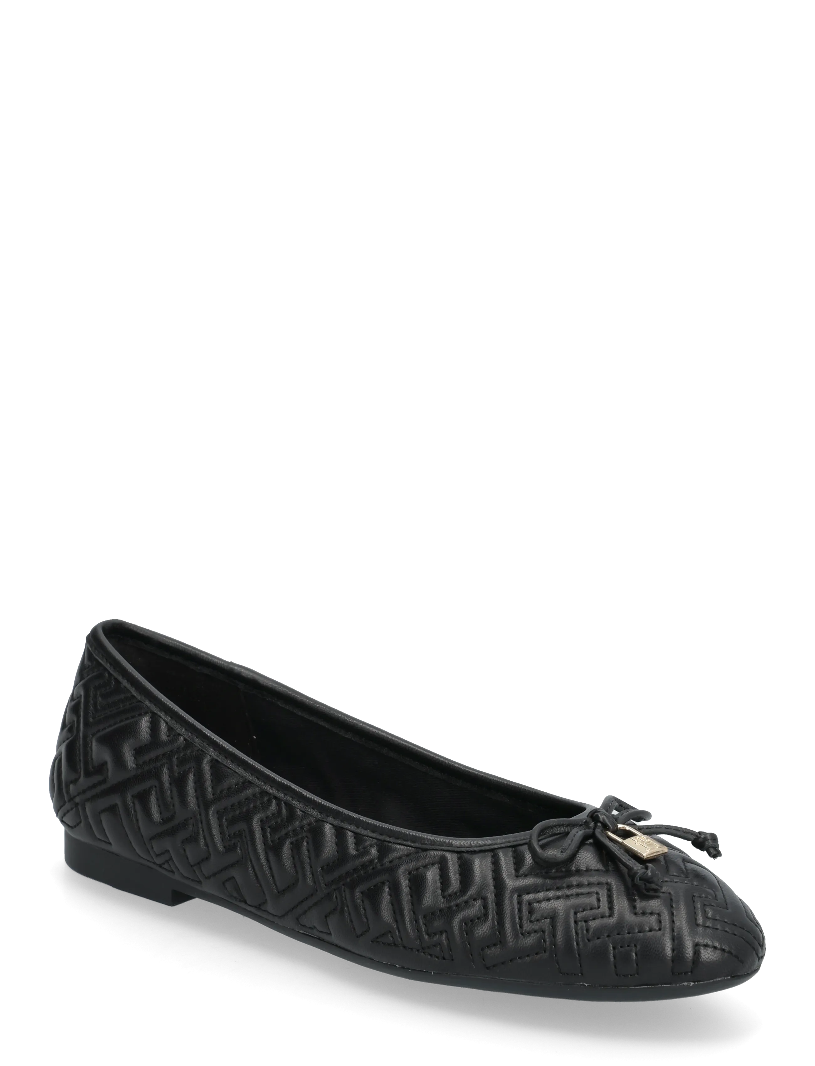 Tommy Hilfiger TH QUILTED BALLERINA - Ballerina sko - BLACK / black