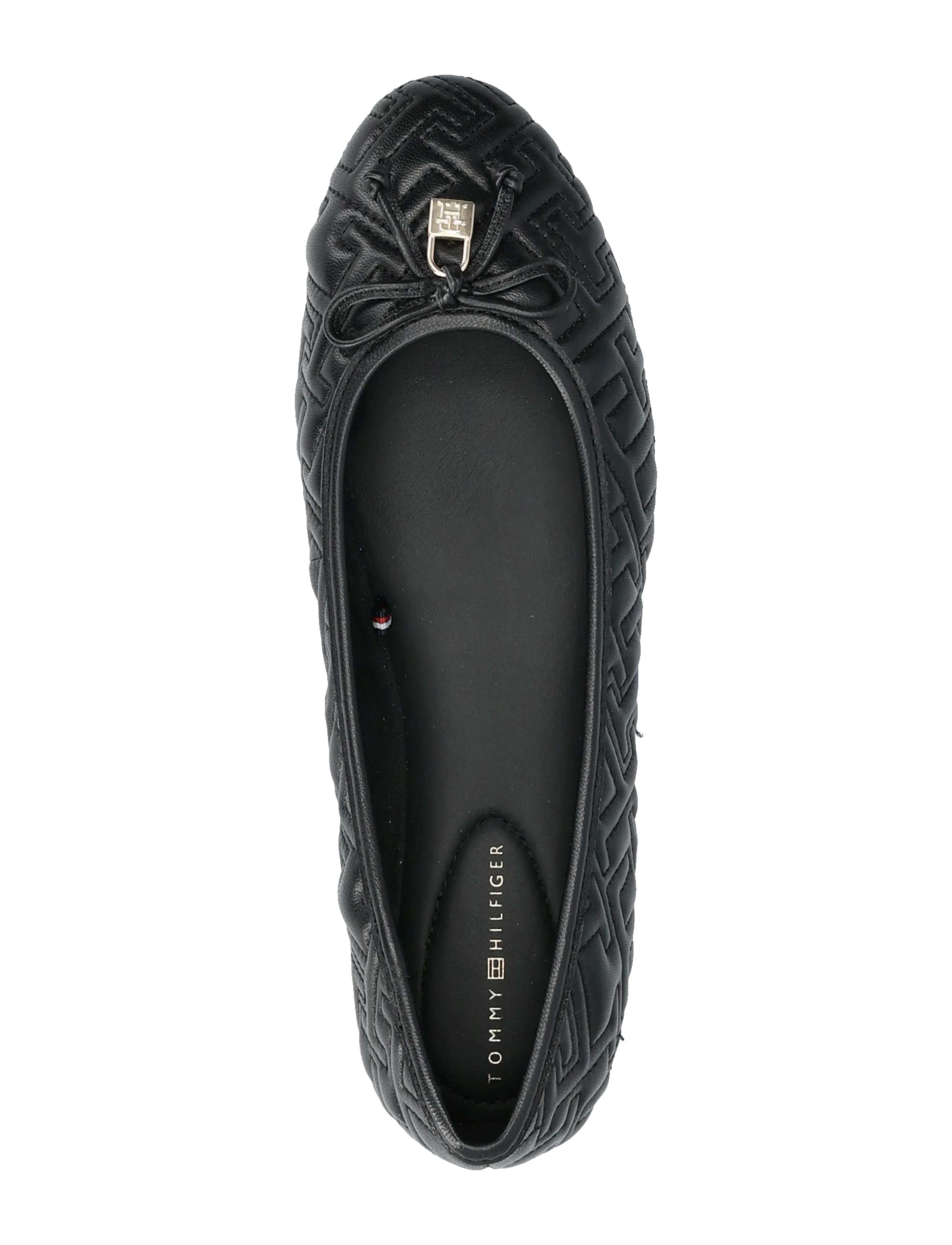 Tommy Hilfiger - TH QUILTED BALLERINA - særlige begivenheder - black - 3