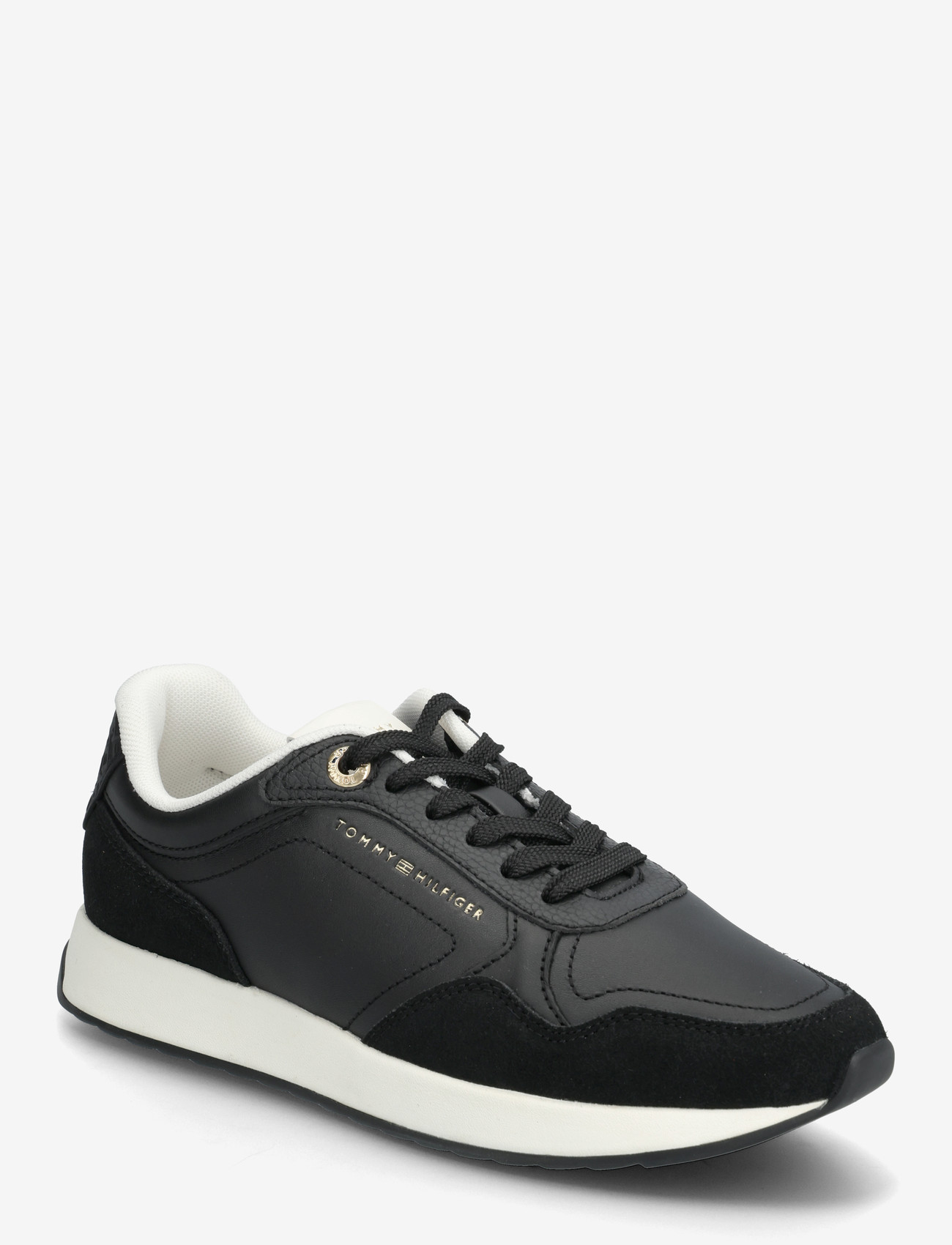 Tommy Hilfiger - MONOGRAM MIX MATERIAL RUNNER - sneakers med lavt skaft - black - 0