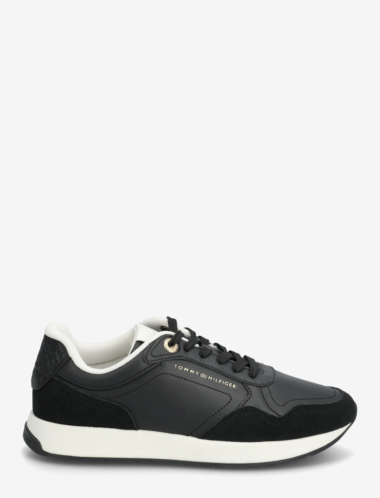 Tommy Hilfiger - MONOGRAM MIX MATERIAL RUNNER - sneakers med lavt skaft - black - 1